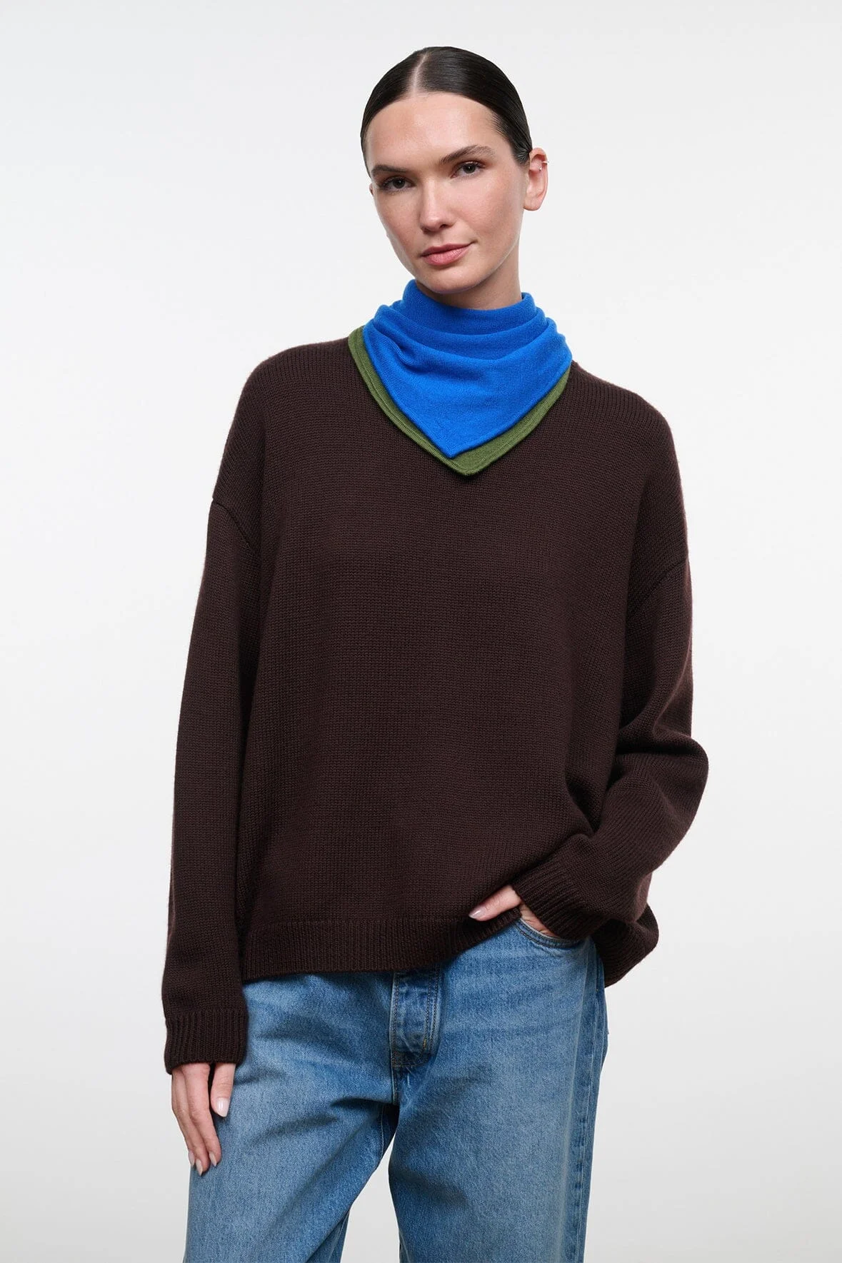 STAUD WINSTON SWEATER EARTH MULTI - 1