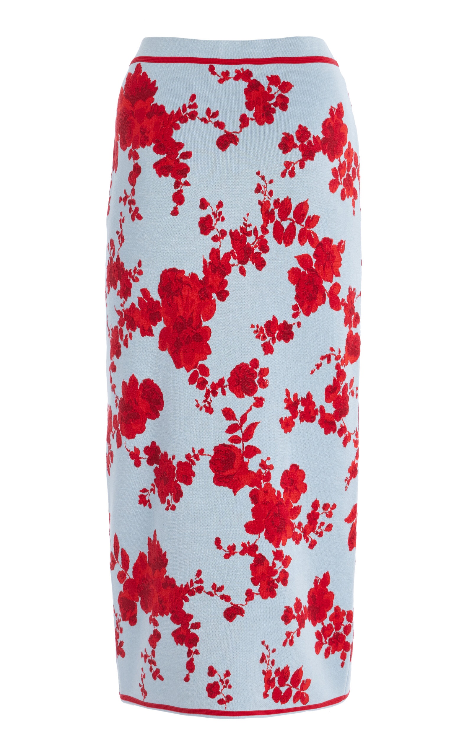 Knit Silk Jacquard Midi Skirt multi - 3
