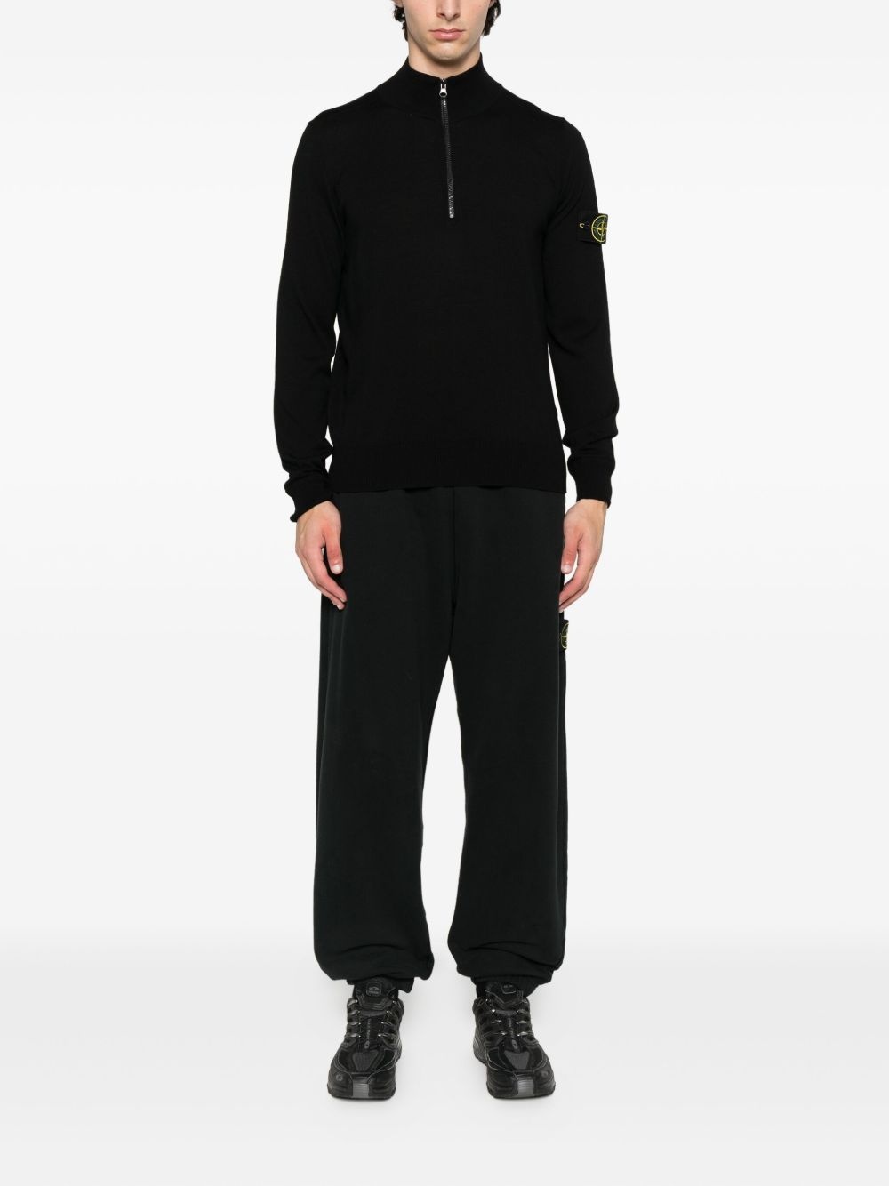 half-zip wool sweater - 2