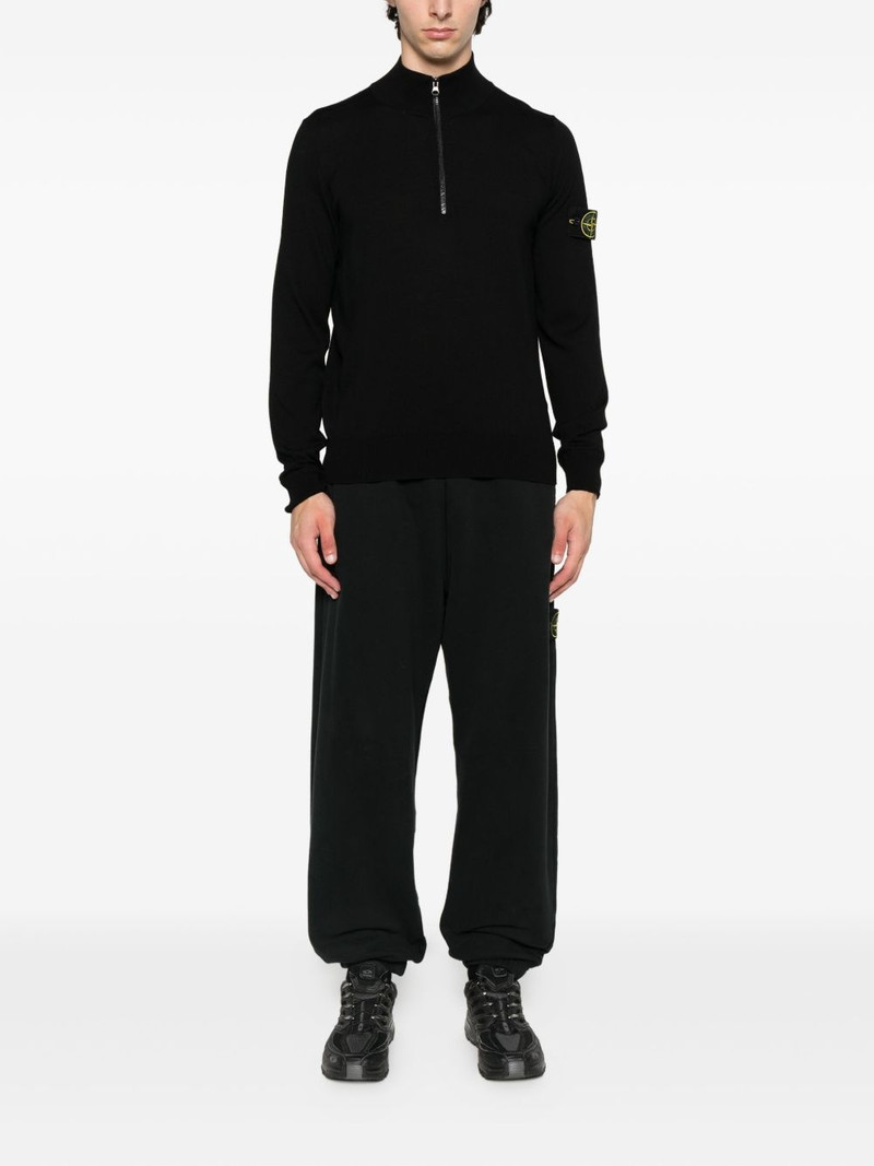 Stone Island half-zip wool sweater outlook