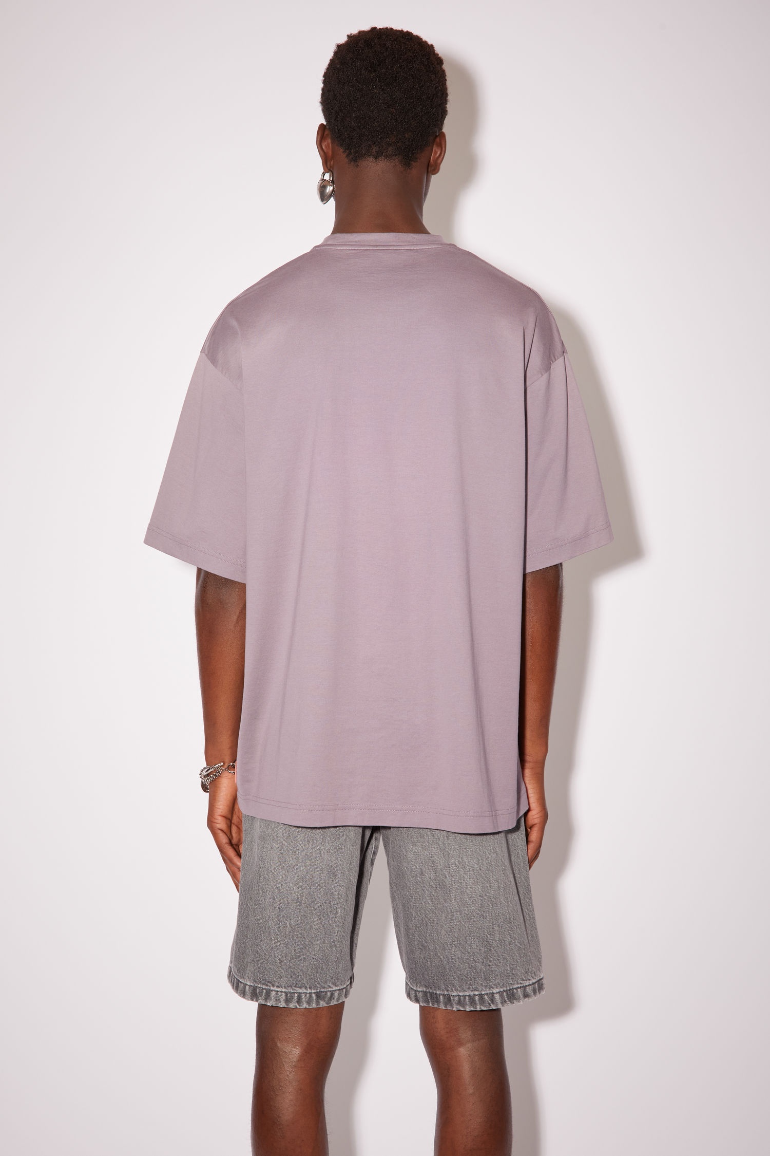 Crew neck t-shirt - Dusty purple - 3