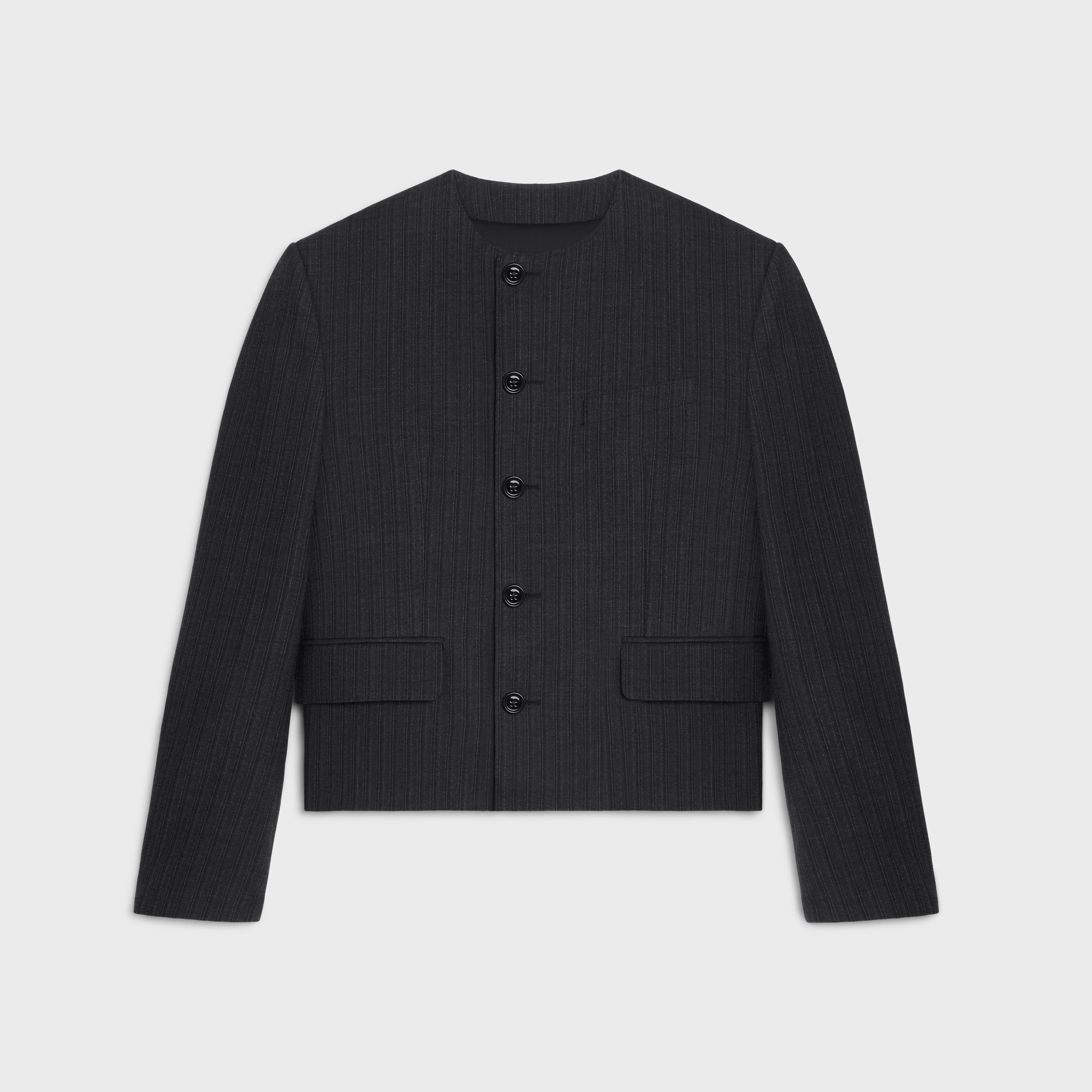 short mods jacket in wool gabardine - 1