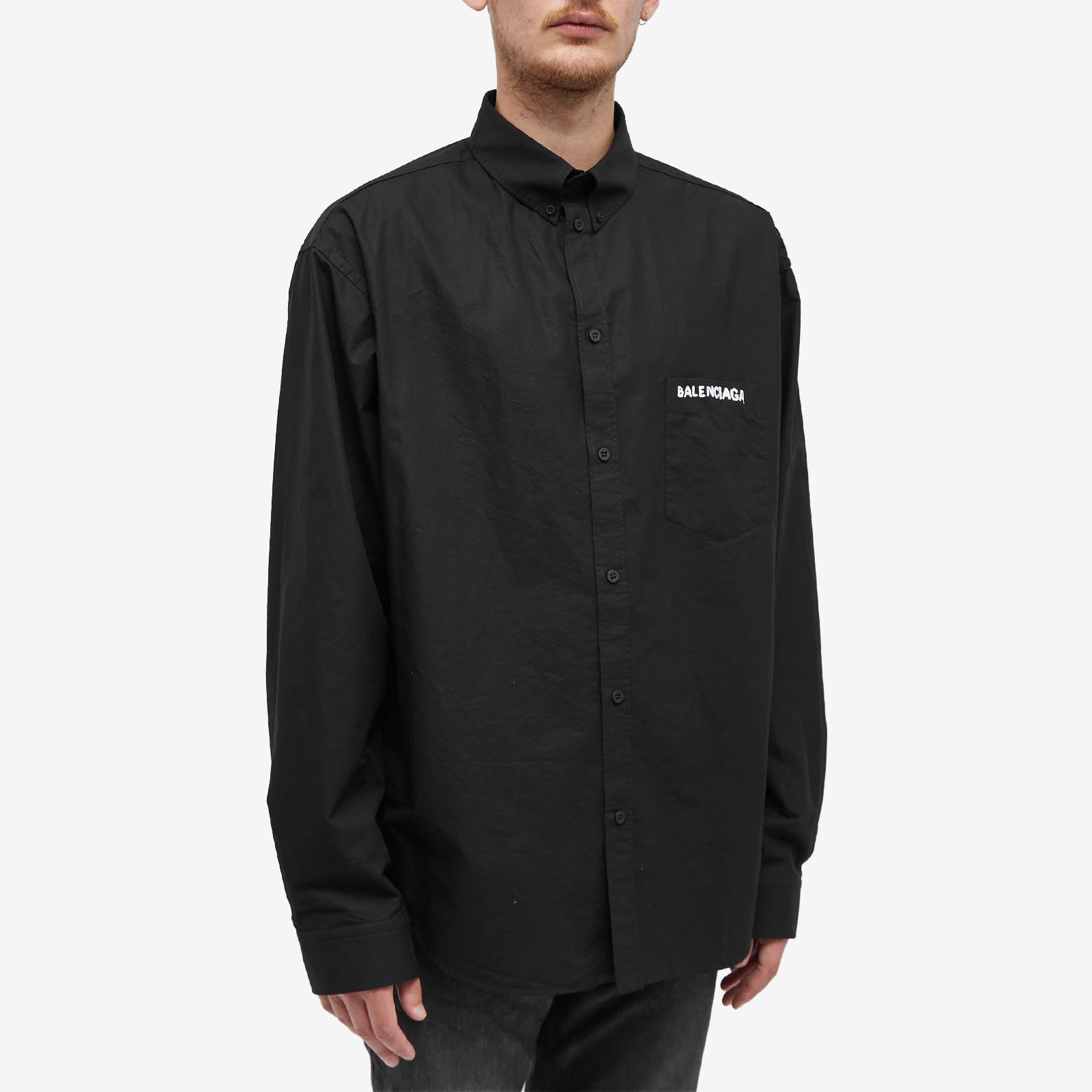 Balenciaga Small Logo Poplin Shirt - 2