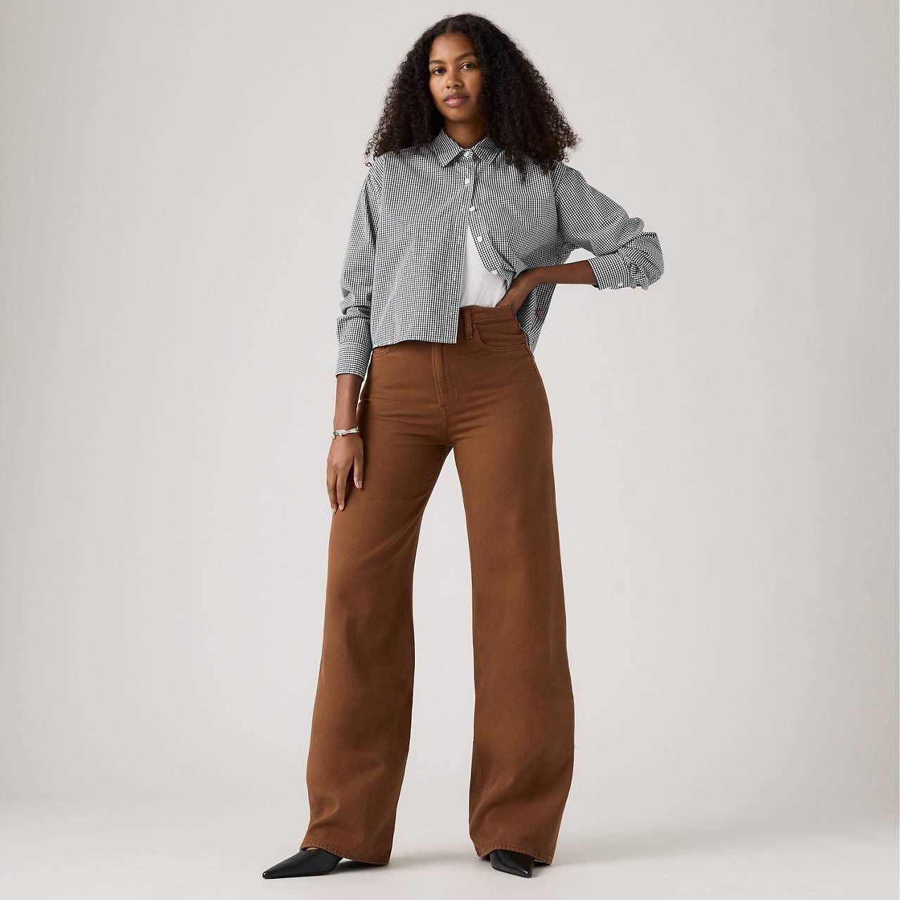 RIBCAGE WIDE LEG WOMEN'S JEANS - 3