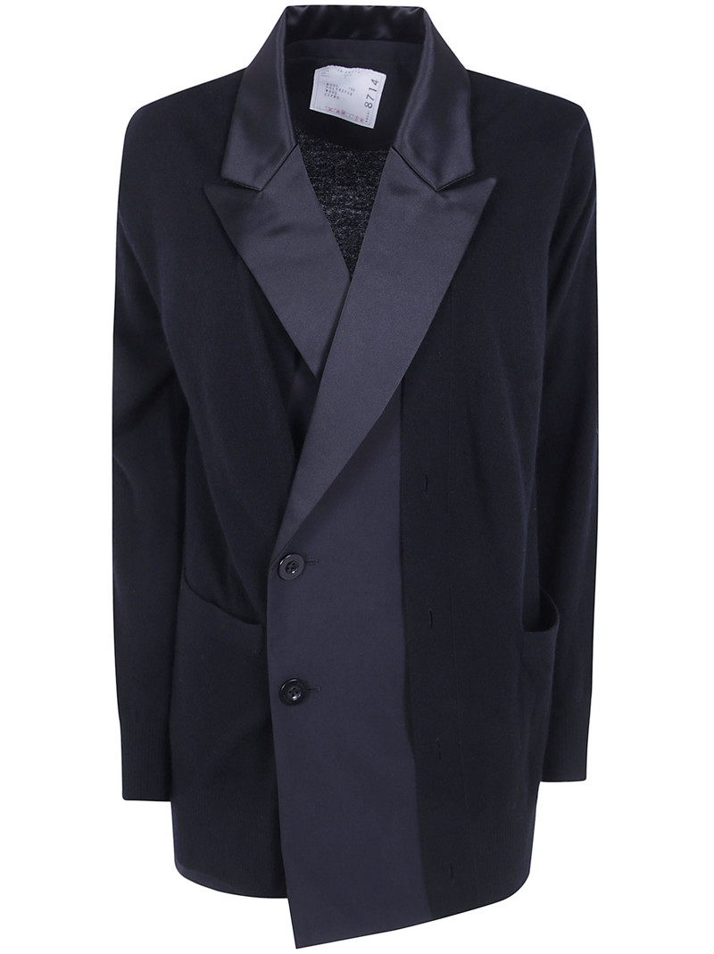 Cardigan Suiting X Wool Knit 1