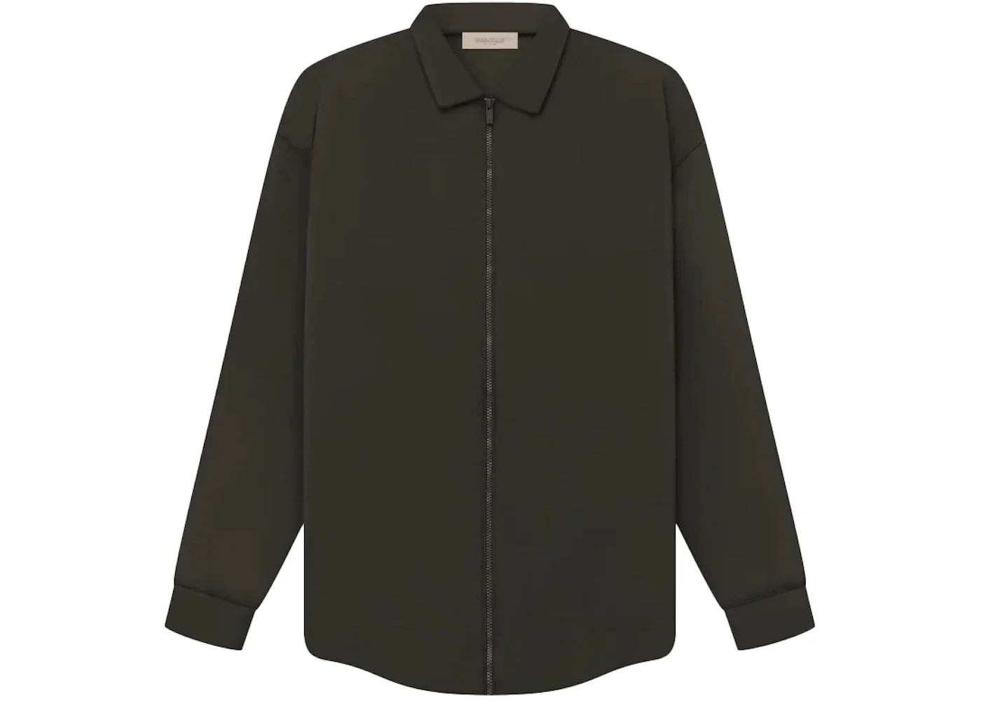 Fear of God Essentials Filled Nylon Shirt Jacket Off Black - 1