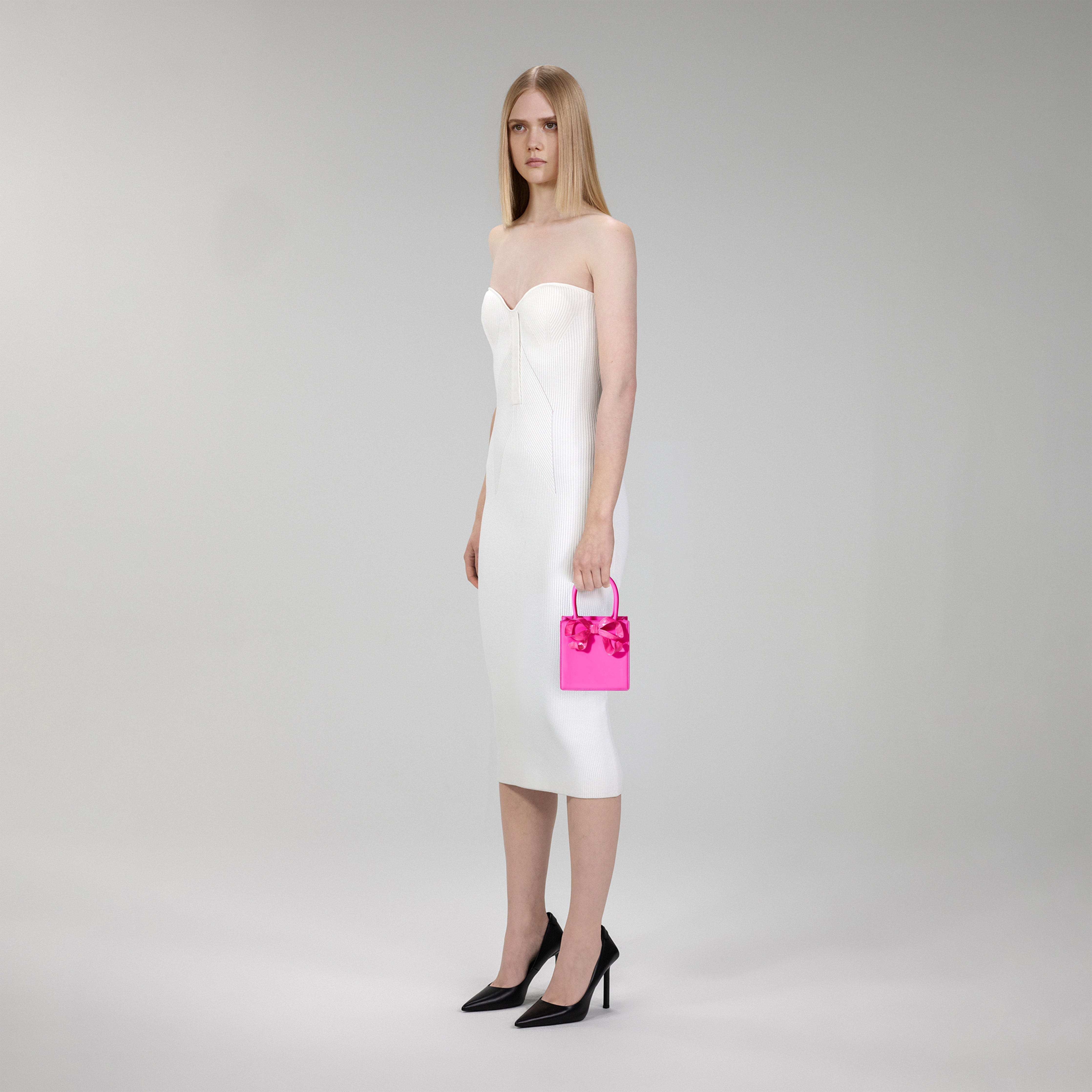 Pink Bow Mini Tote Bag - 4