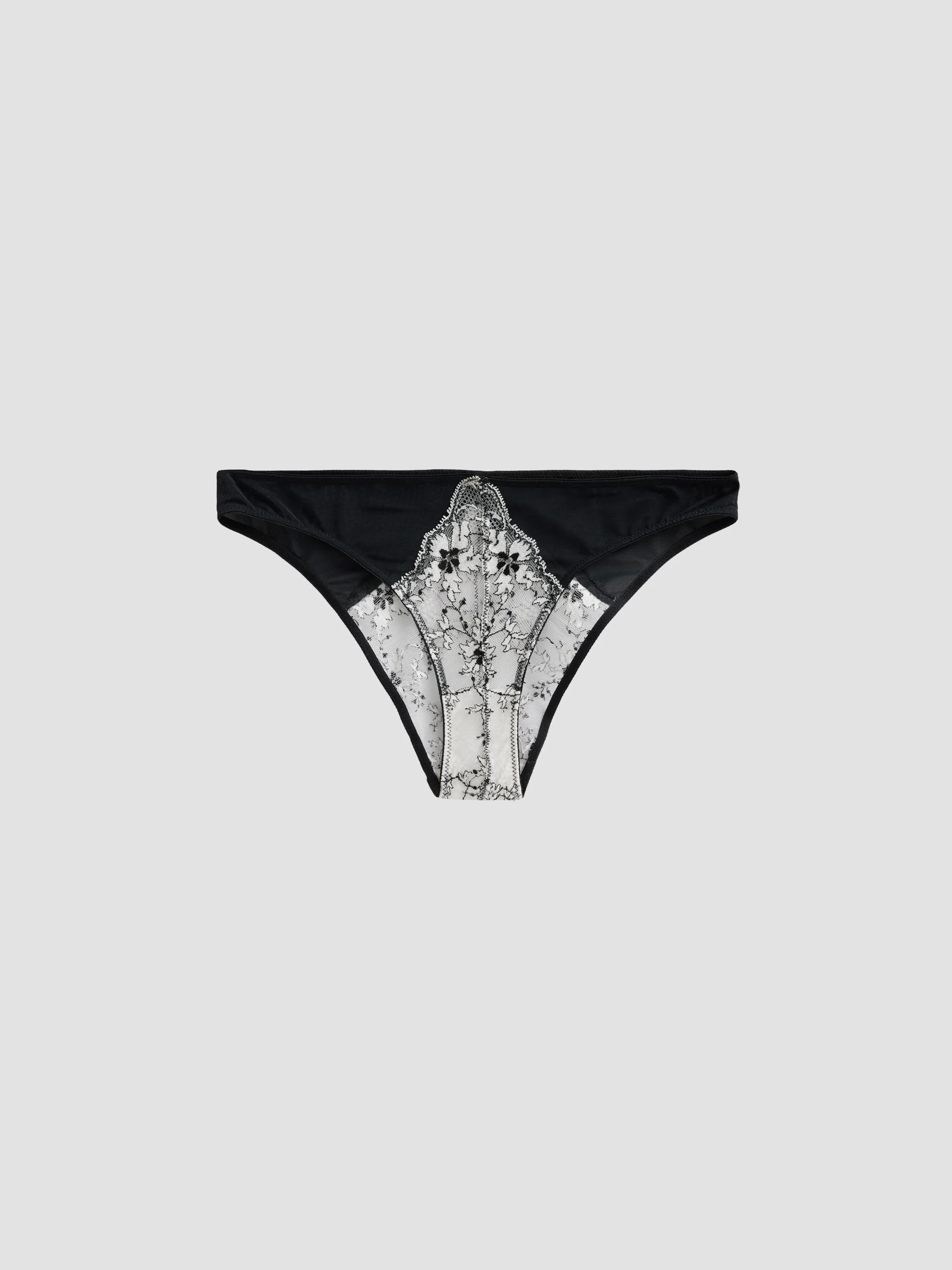 Women's Noir et Blanc Lace Panties - Black - 1