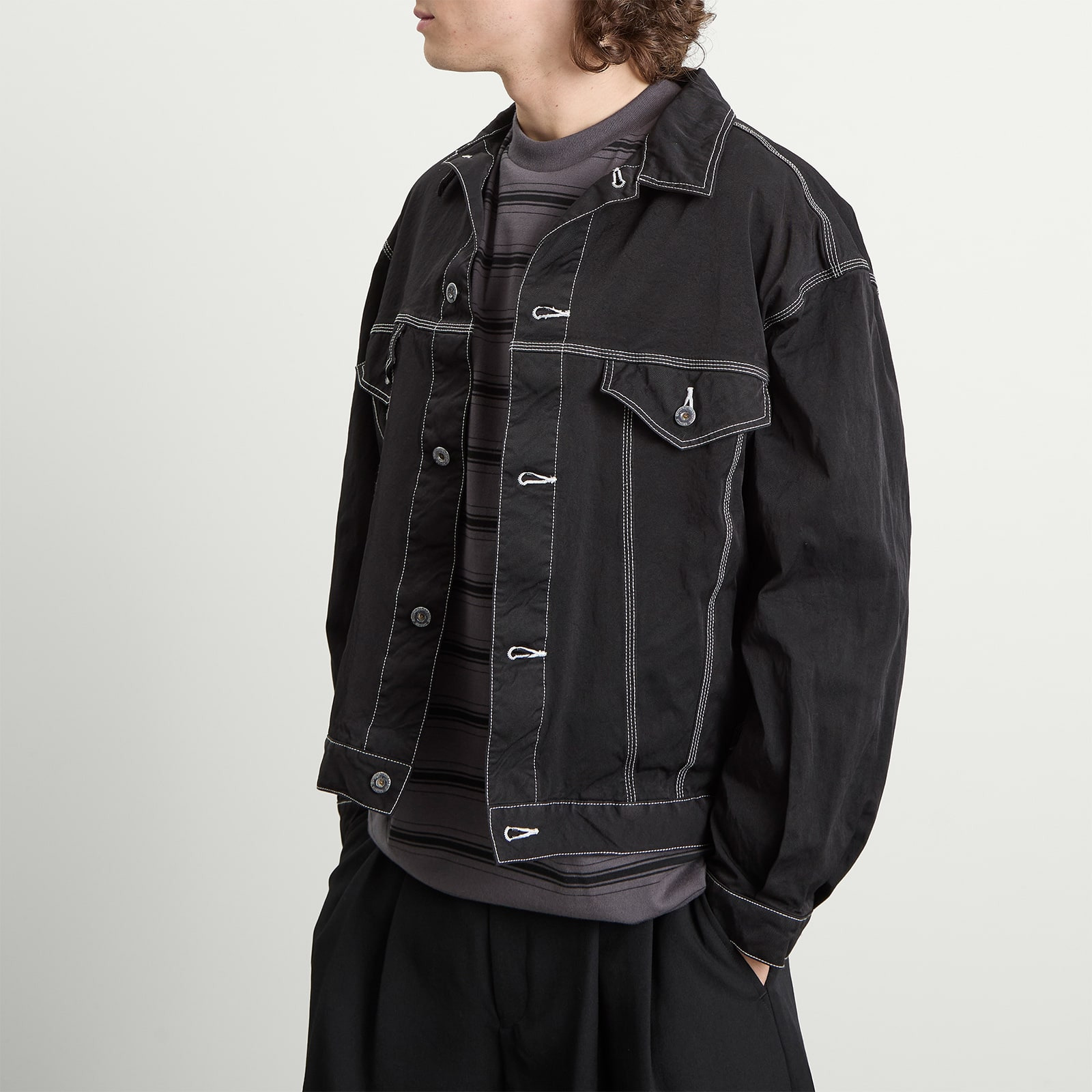 Comme des Garçons Homme Contrast Stitch Jacket - 5