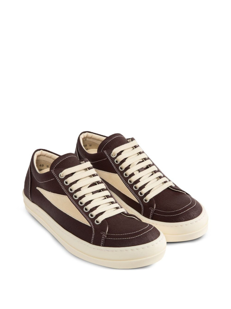 Rick Owens DRKSHDW panelled lace-up sneakers outlook