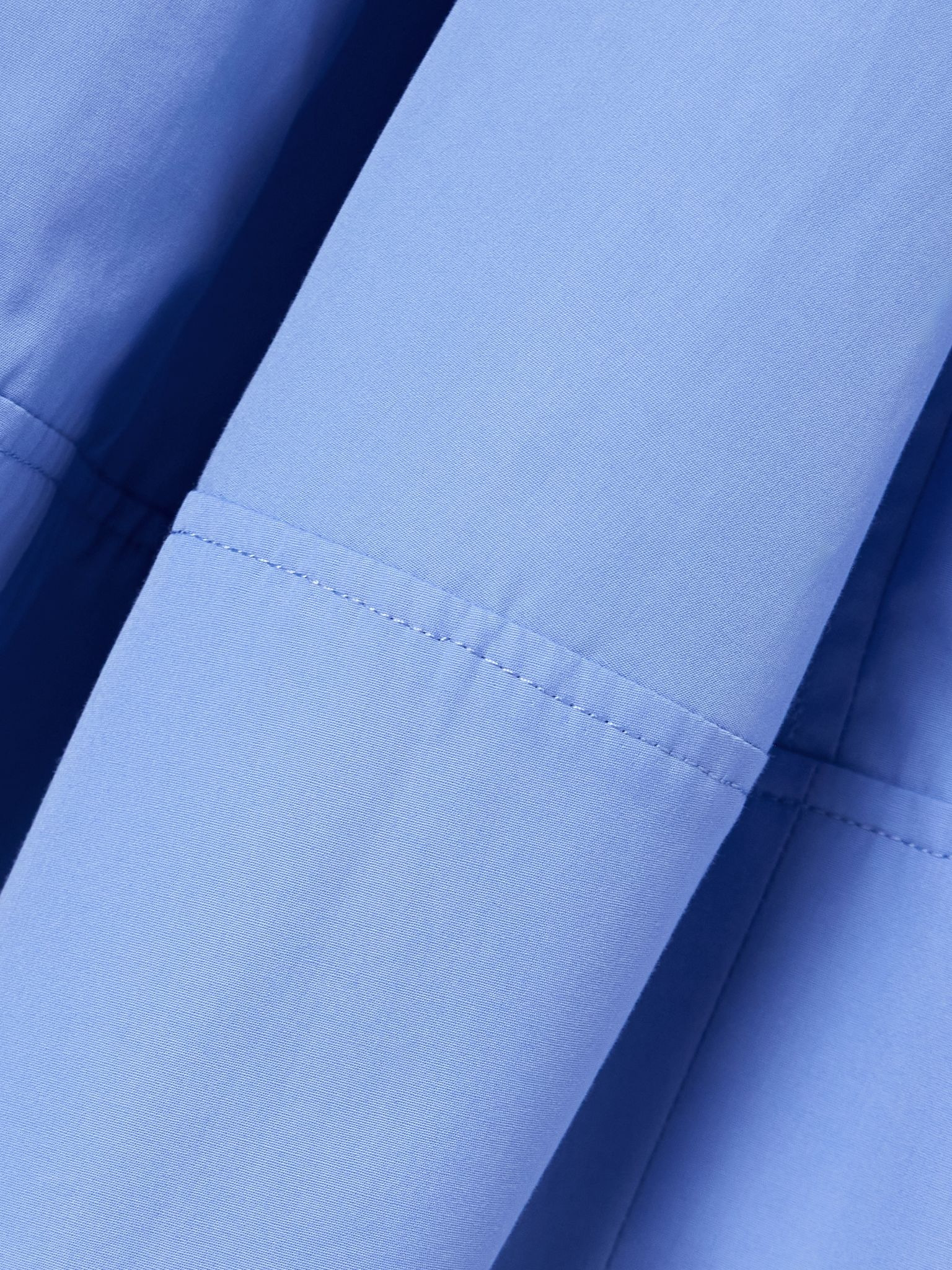 Paneled cotton-poplin midi skirt Blue - 5