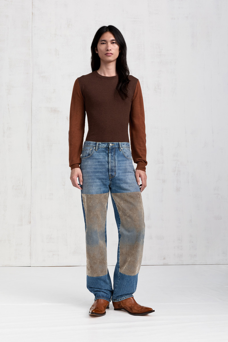 Tapestry Panel Jeans 1