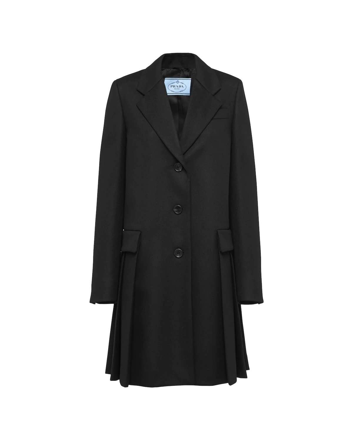 Single-breasted cloth coat - 1