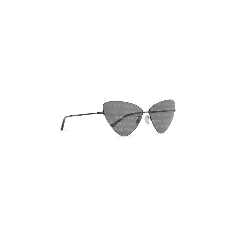 BALENCIAGA Women's Invisile Xxl Cat Sunglasses in Grey outlook