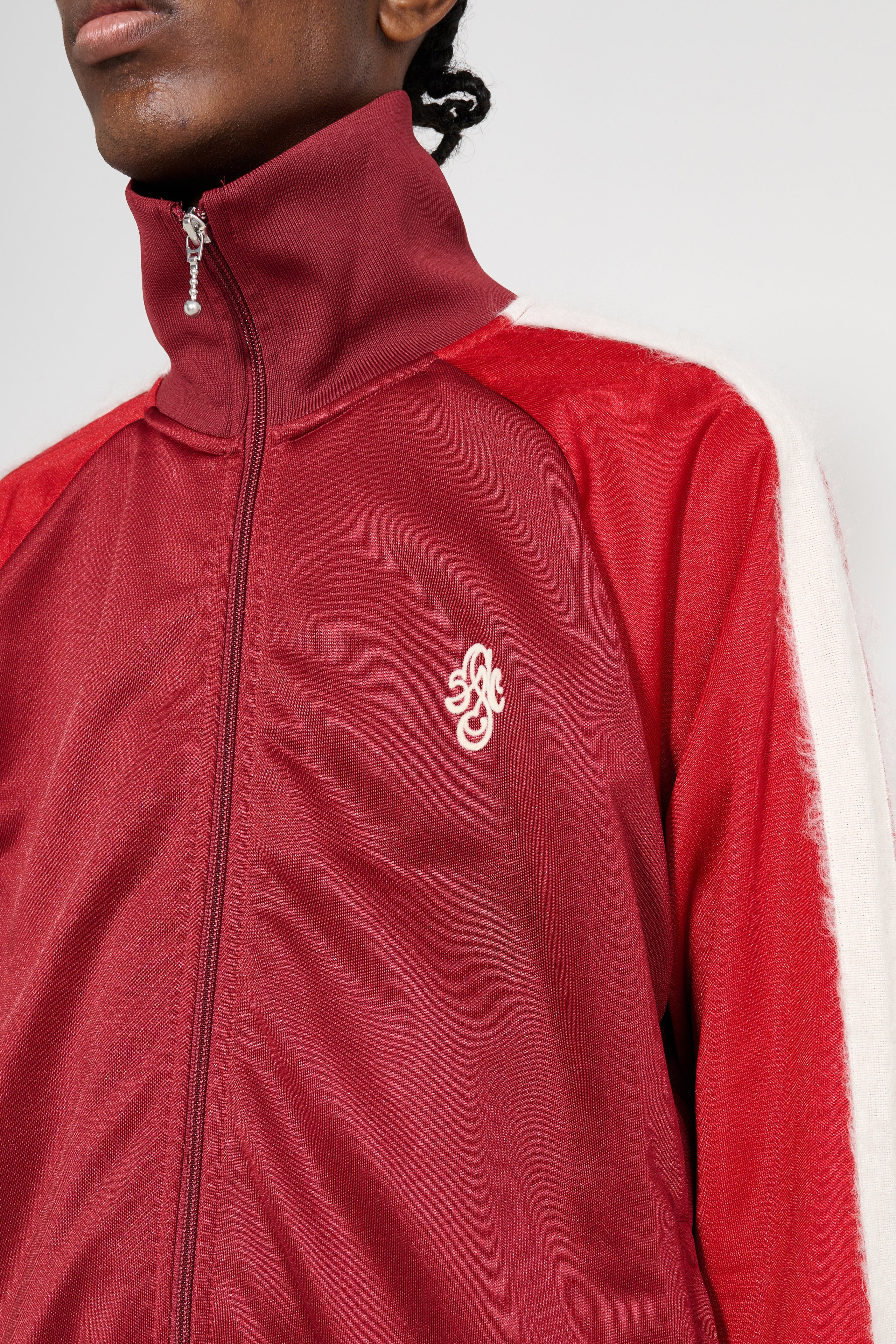 STOCKHOLM SURFBOARD CLUB TRACKSUIT JACKET CHERRY - 5
