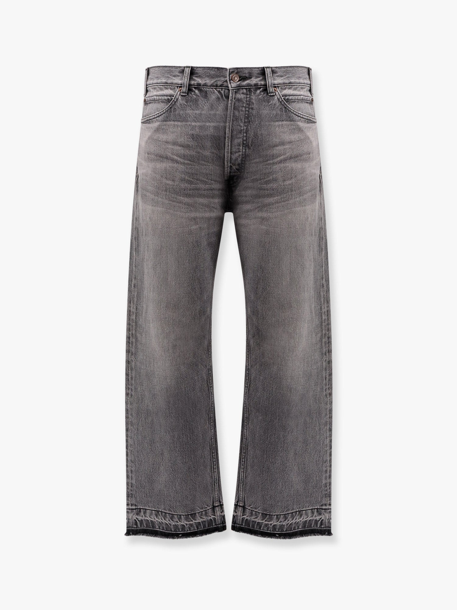 Celine Wesley Fringed Bottom Jeans - 1