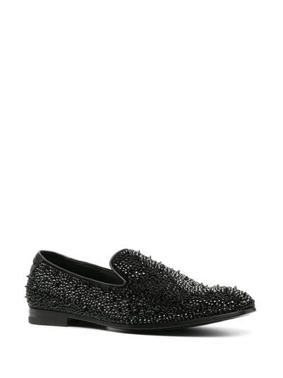 PHILIPP PLEIN studded leather loafers outlook