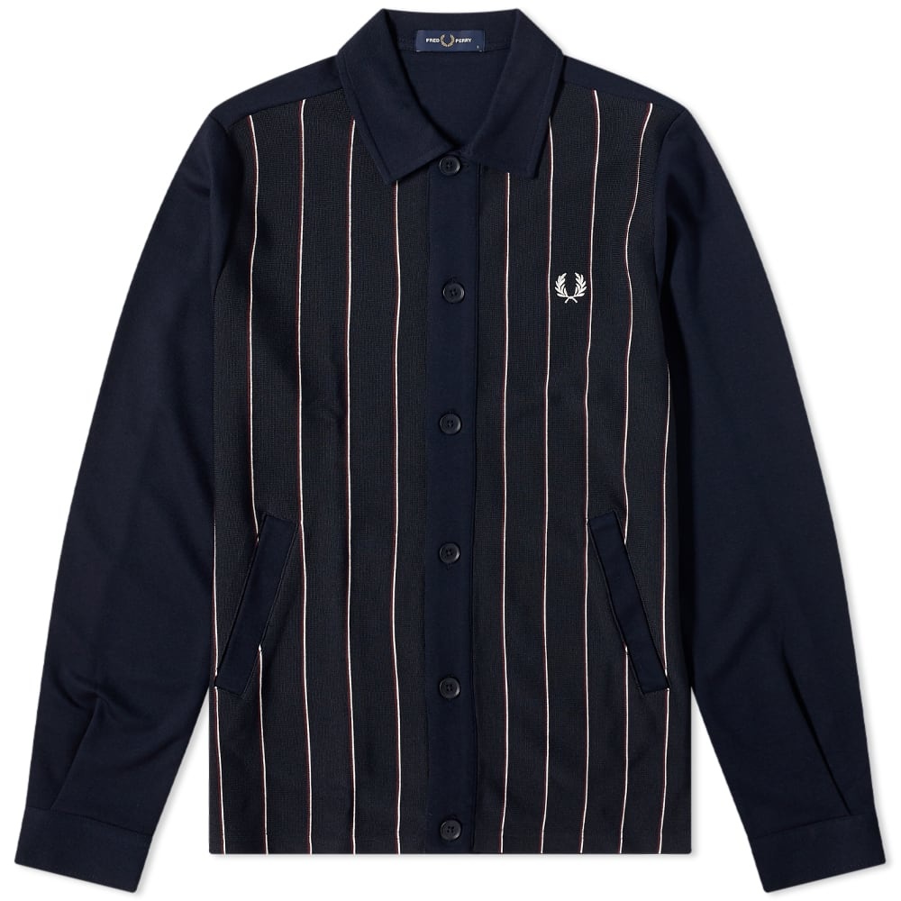 Fred Perry Knitted Panel Track Jacket - 1