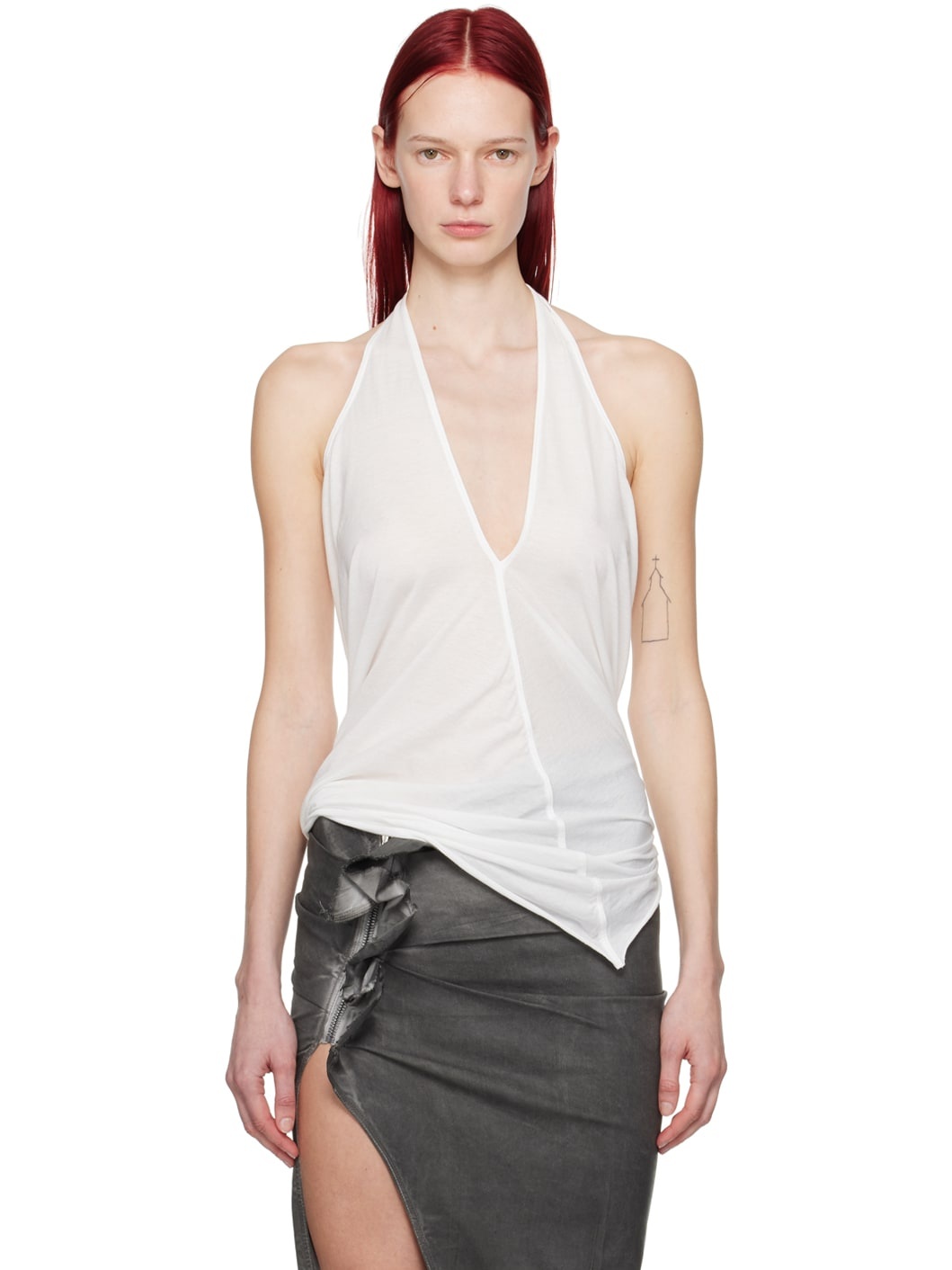 Off-White Halter T Tank Top - 1