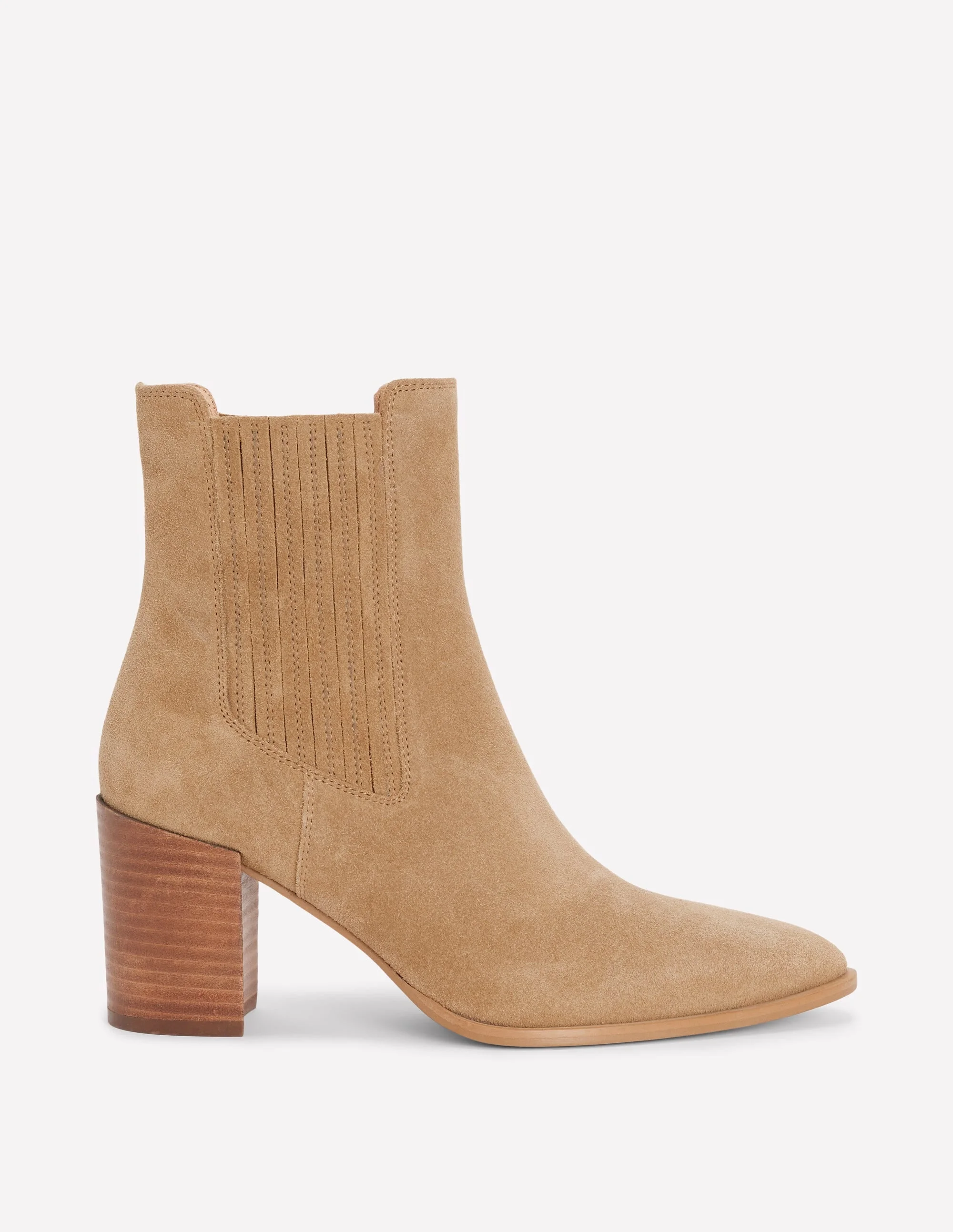 Point Casual Ankle Boots-Tobacco - 1