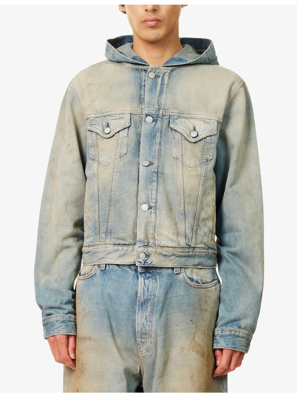 Orayo Penicillin Hooded Denim Jacket - 3
