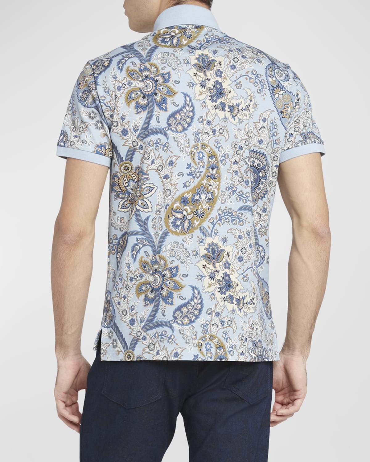 Men's Paisley-Print Polo Shirt - 4