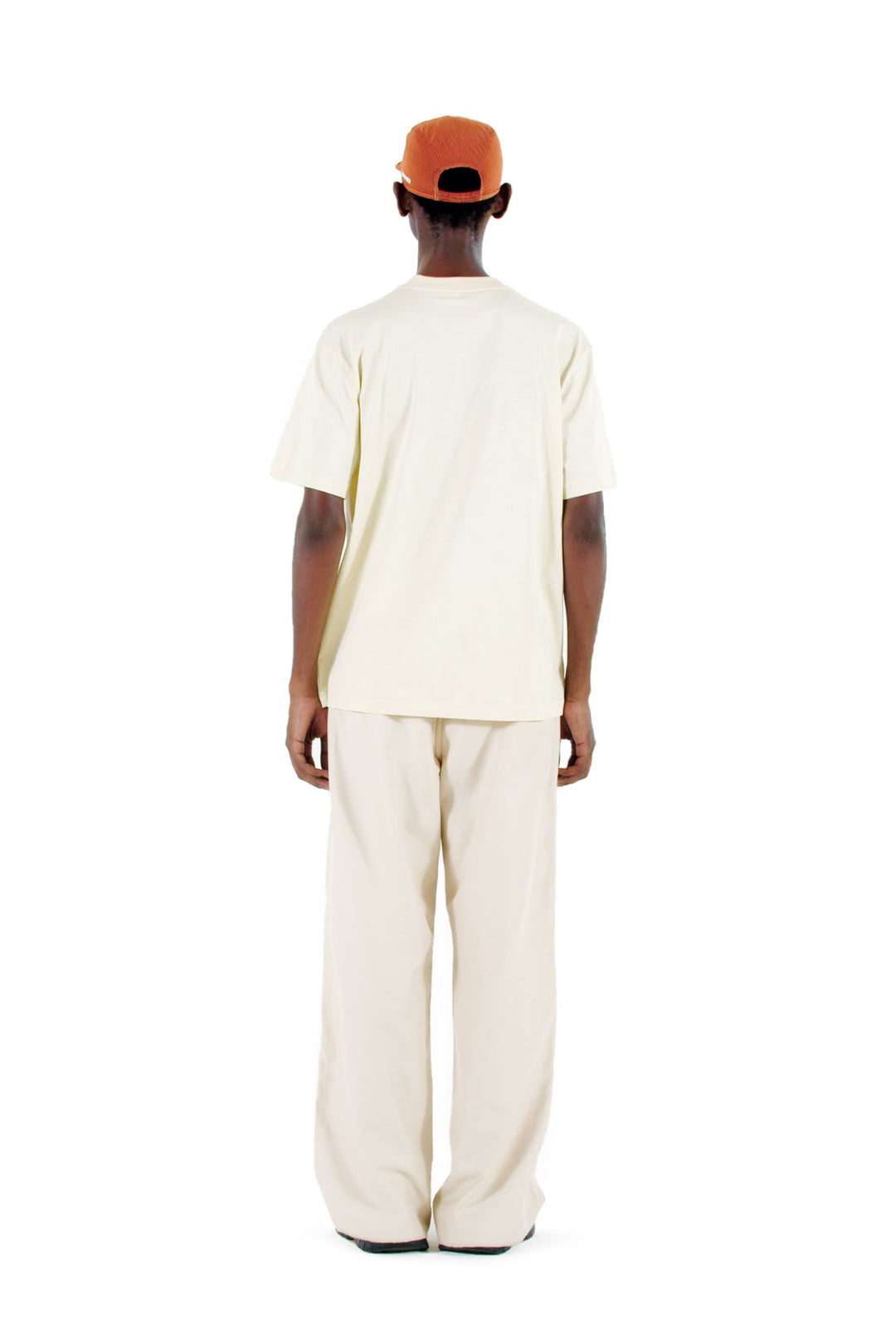 BIG LOGO EMBROIDERY T-SHIRT / beige - 2
