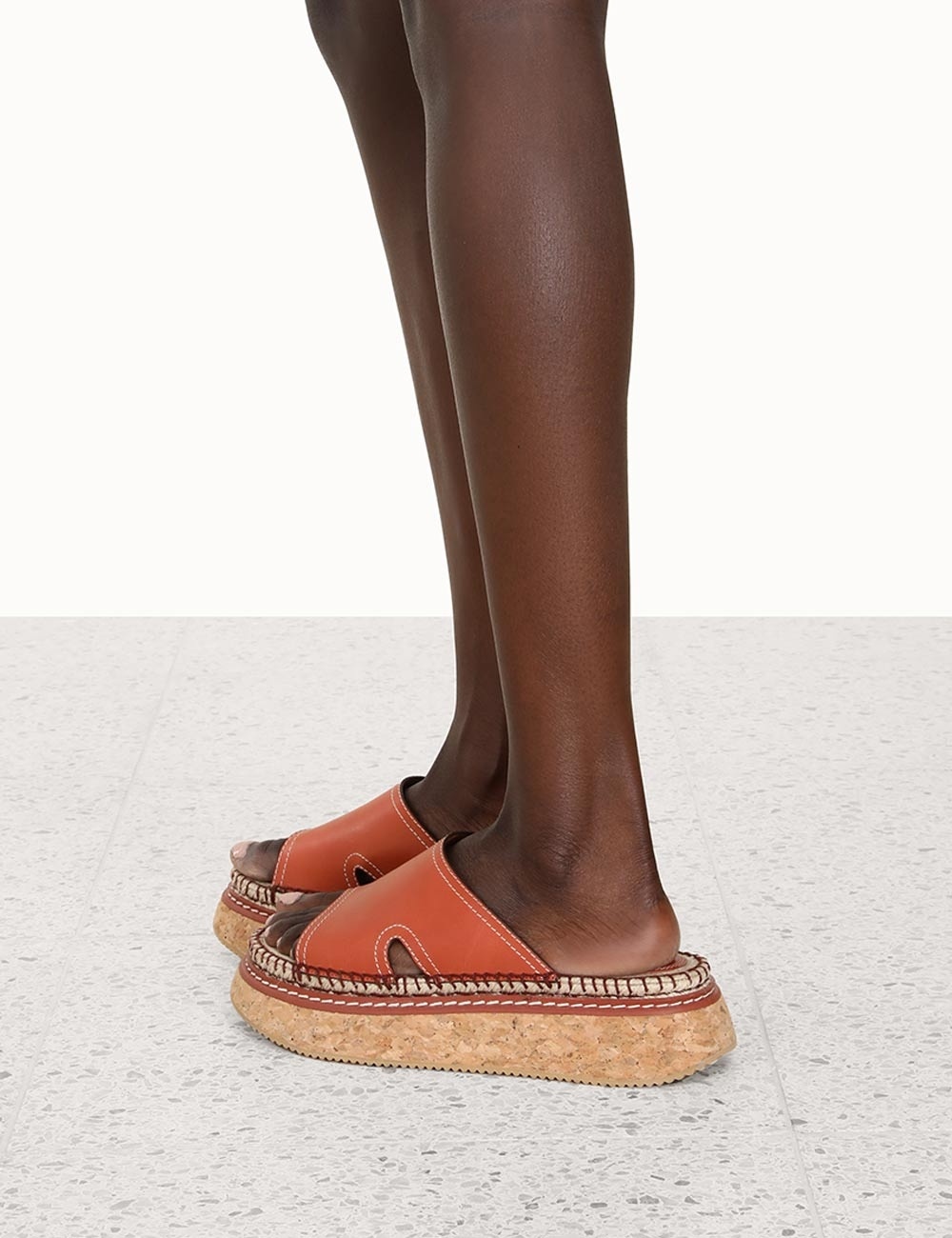 FLATFORM ESPADRILLE SLIDE - 4