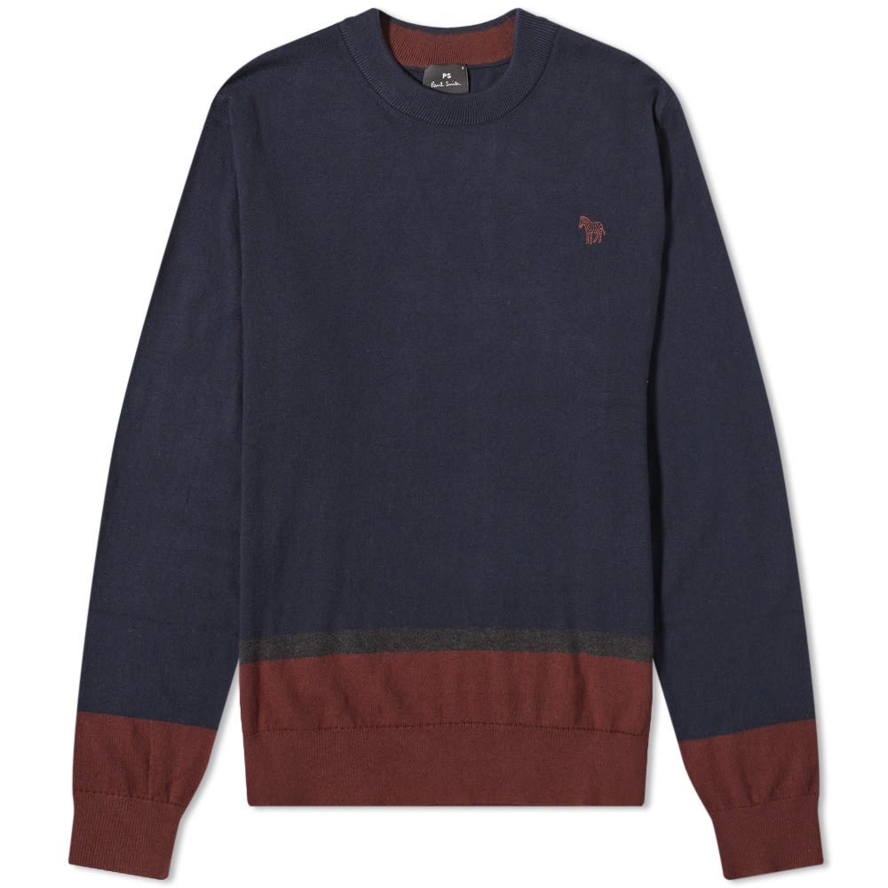 Paul Smith Zebra Panel Crew Knit - 1