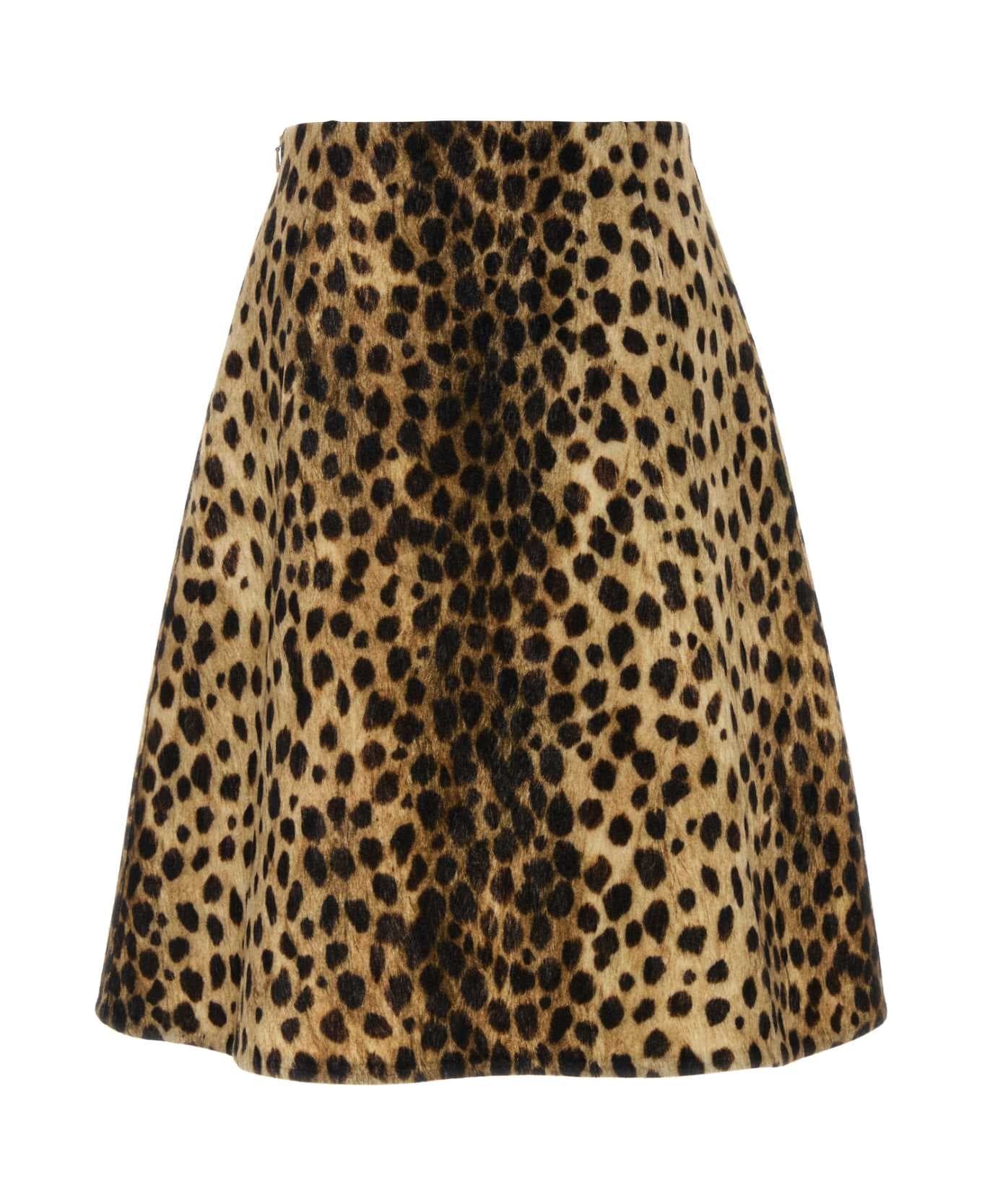 Printed Wool Skirt - 2