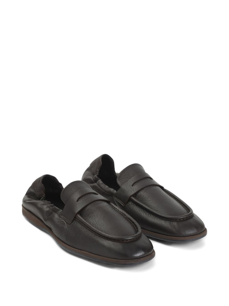 Brioni penny strap loafers outlook