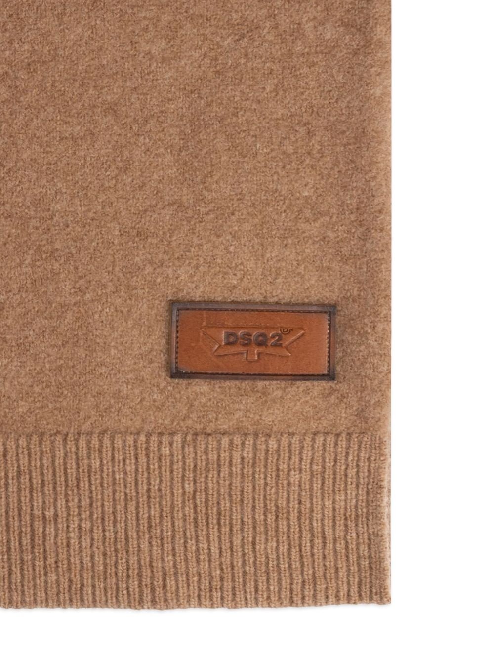 logo-appliqué scarf - 2