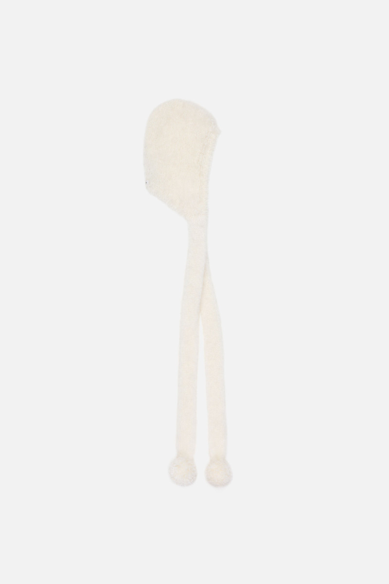 Mohair cap - Year of the Horse - White 1