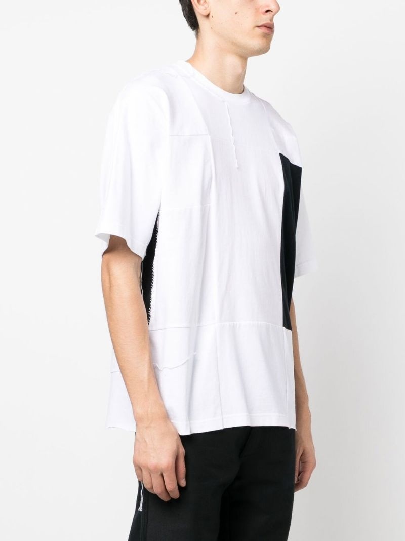 graphic-print patchwork T-shirt - 3