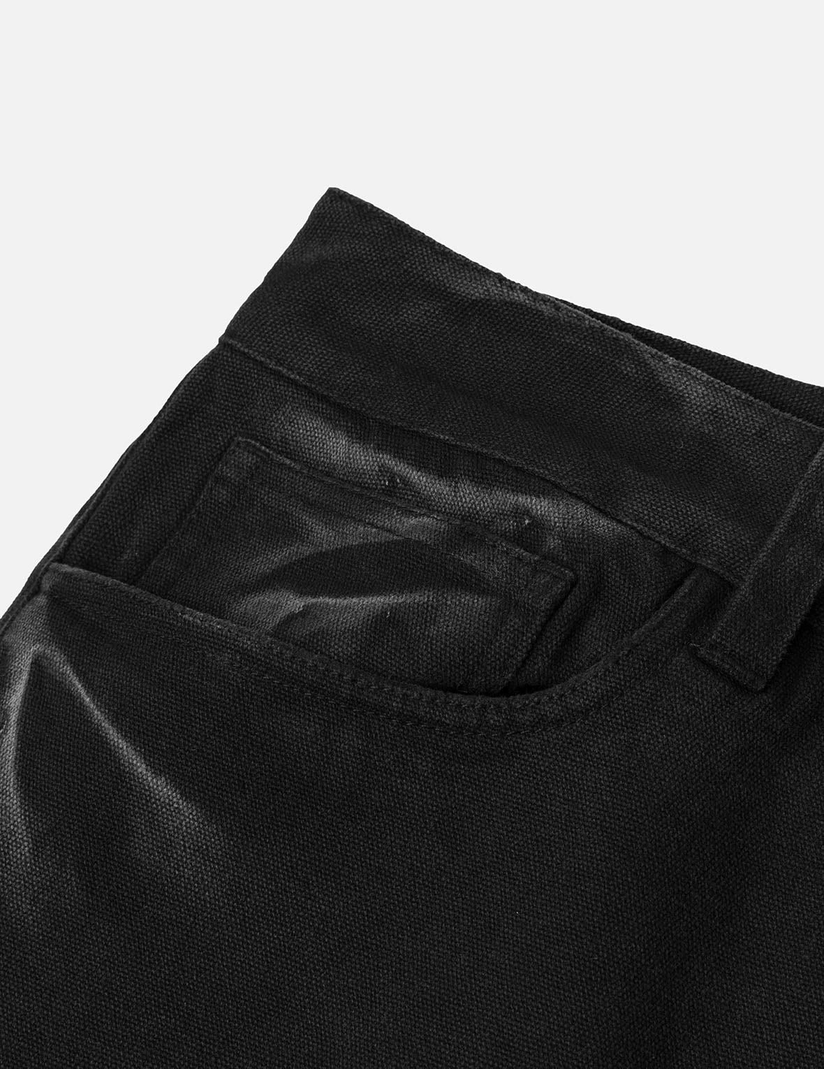 Pigment Dyed Heavy Washed Fashion Fit Skateboard Shorts - 10