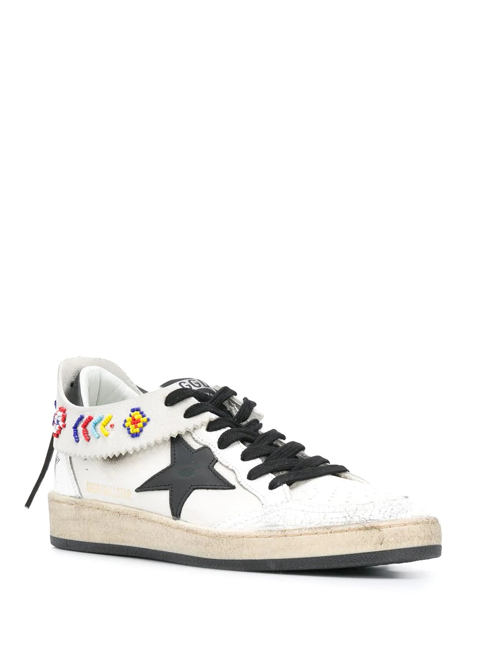 beadwork low-top sneakers - 2