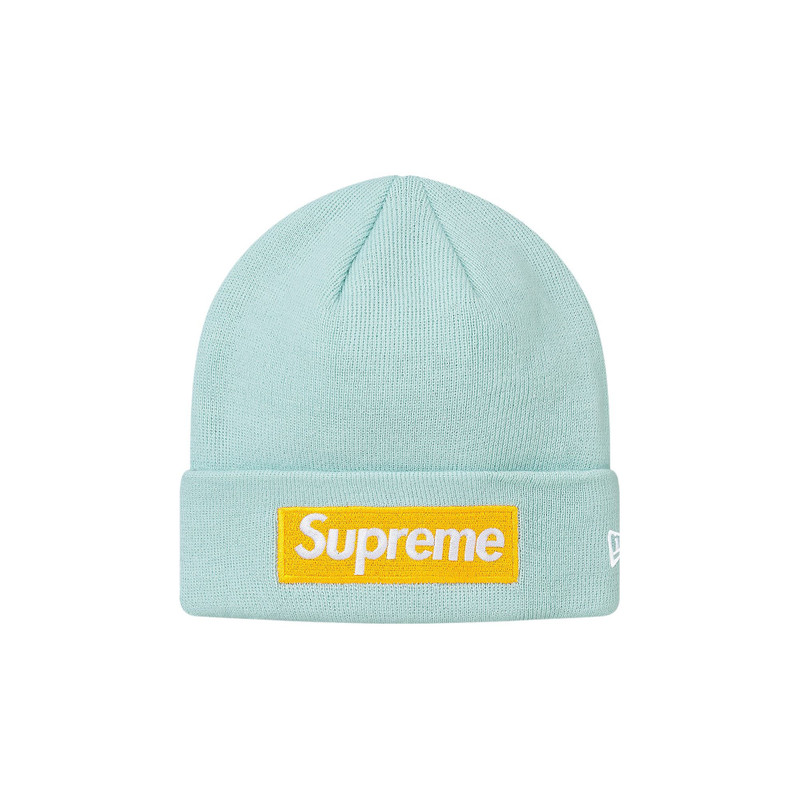 Supreme New Era Box Logo Beanie 'Ice Blue' - 1