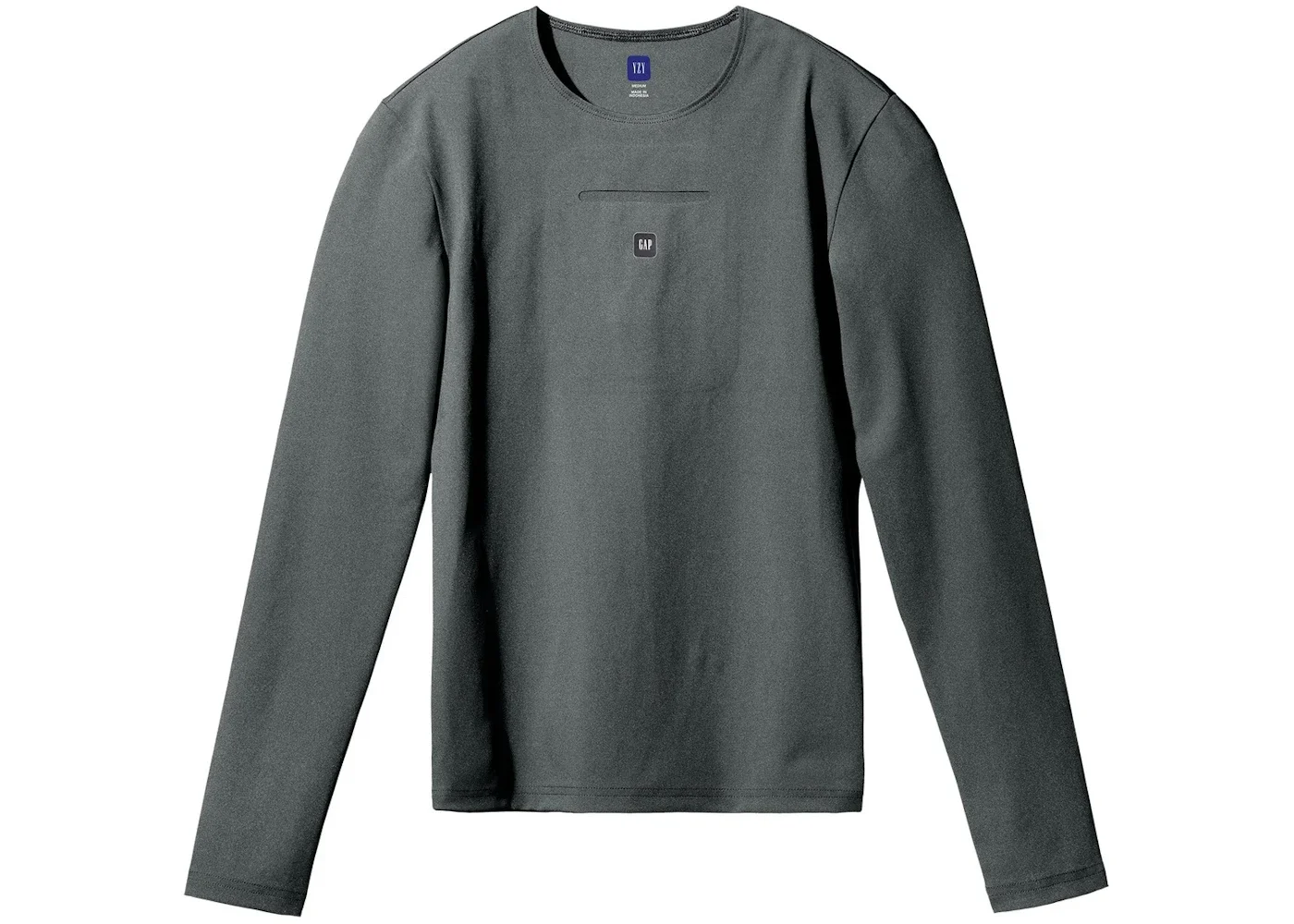 Yeezy Gap Mens Long Sleeve Second Skin Dark Green - 1