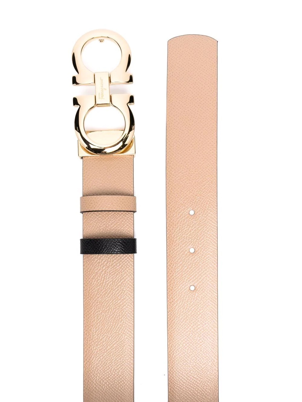 Gancini leather belt - 2