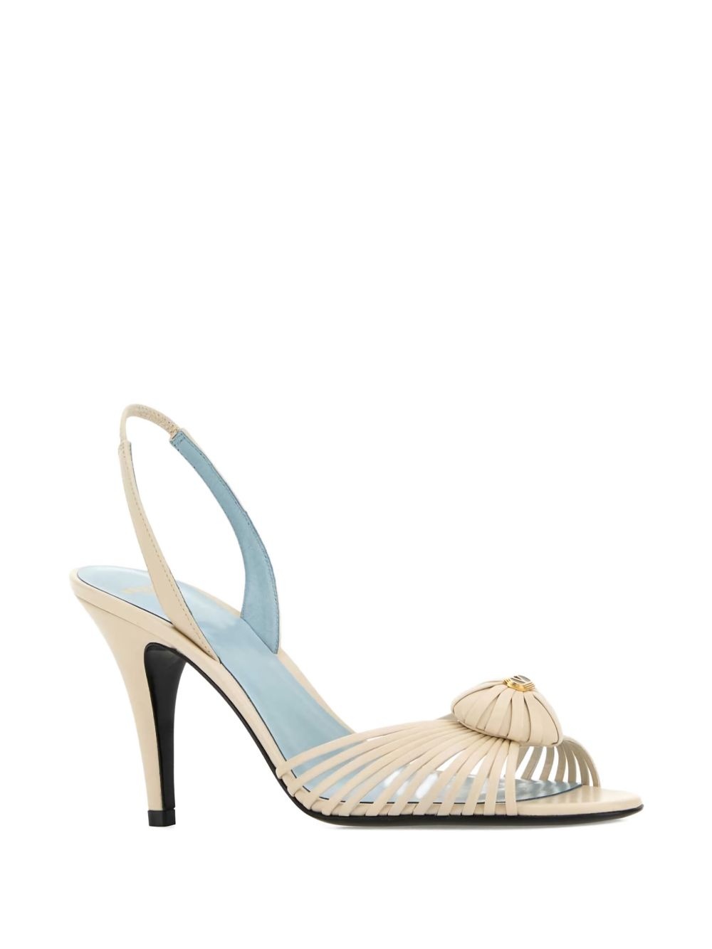 85mm leather slingback sandals - 2