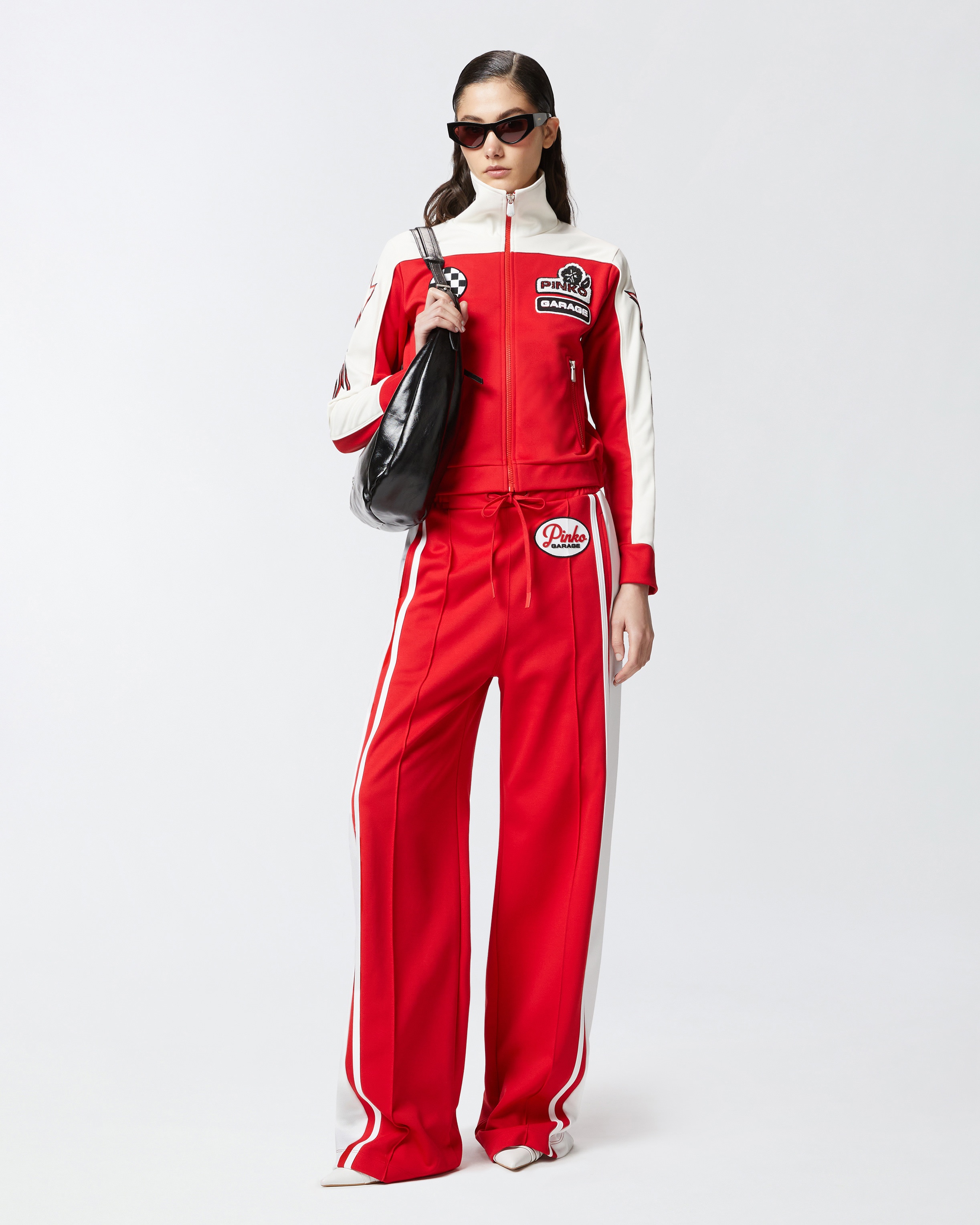 PINKO GARAGE SPORTS TROUSERS WITH SIDE STRIPE - 2