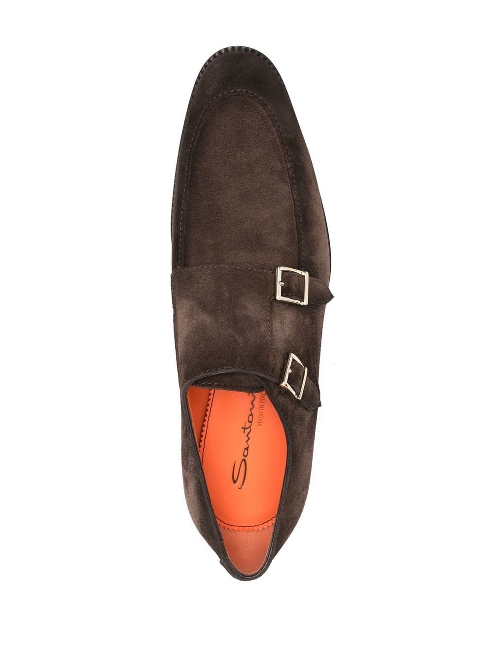 bucked suede monk shoes - 4