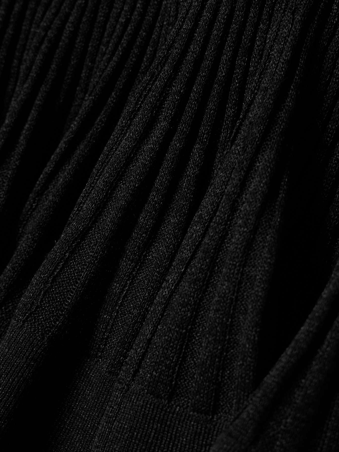 Story 1 tiered ruffled ribbed-knit maxi skirt - 4
