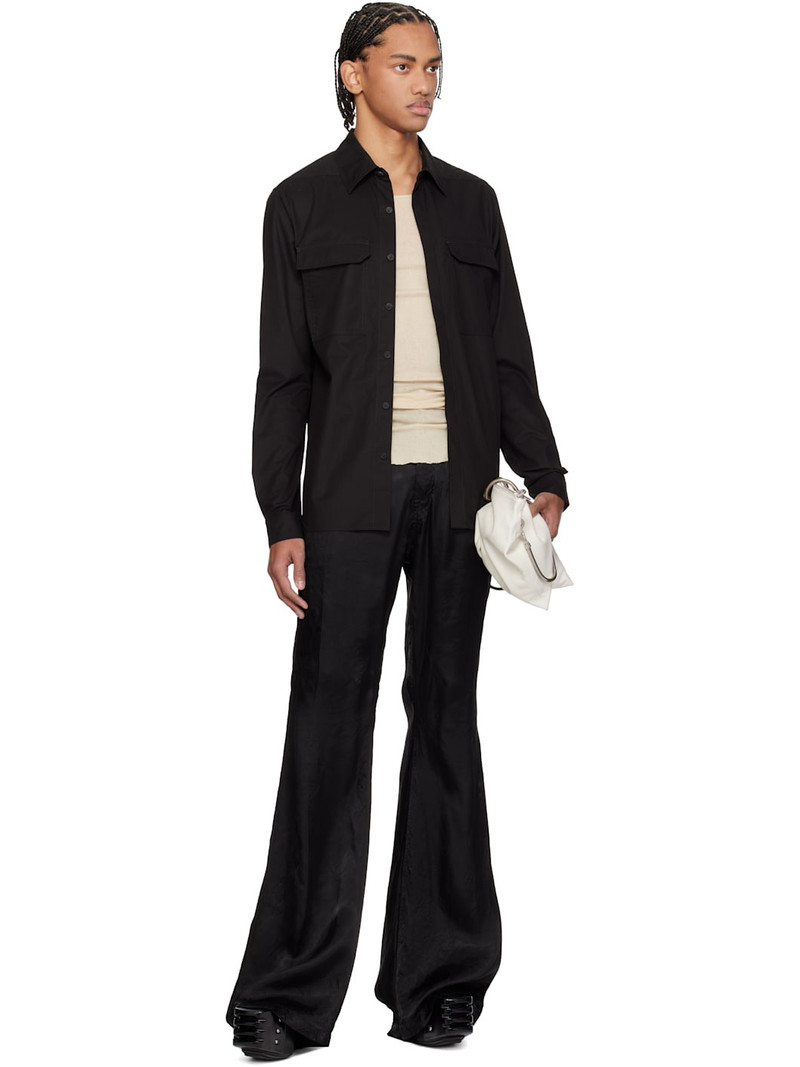 Rick Owens Black Temple Work Shirt outlook