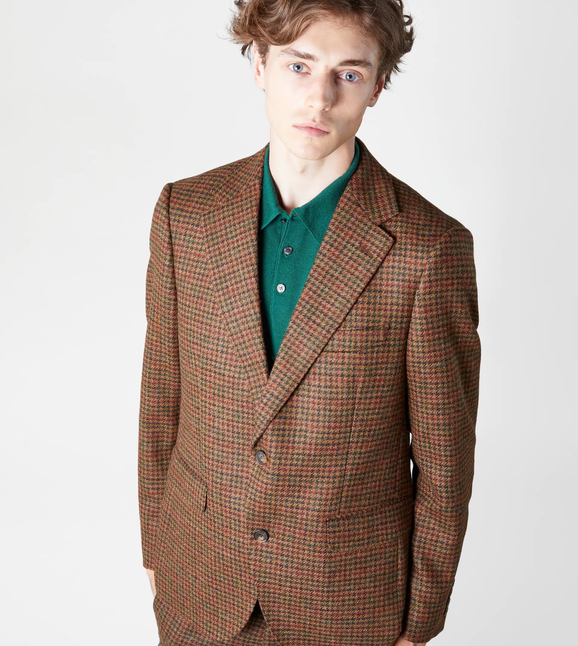 SHETLAND BLAZER - BROWN, RED - 6