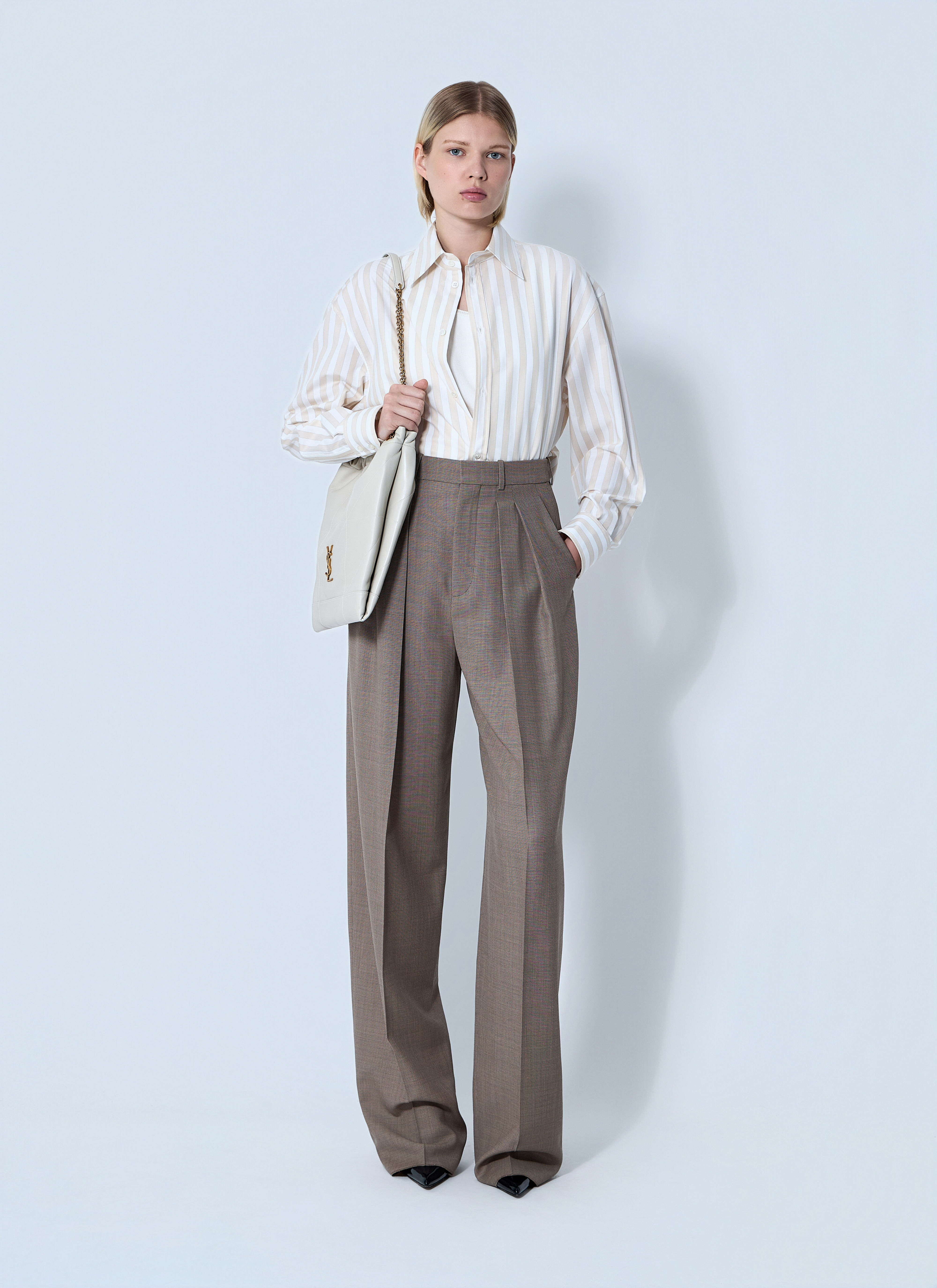 Wool Chiné Pants - 2