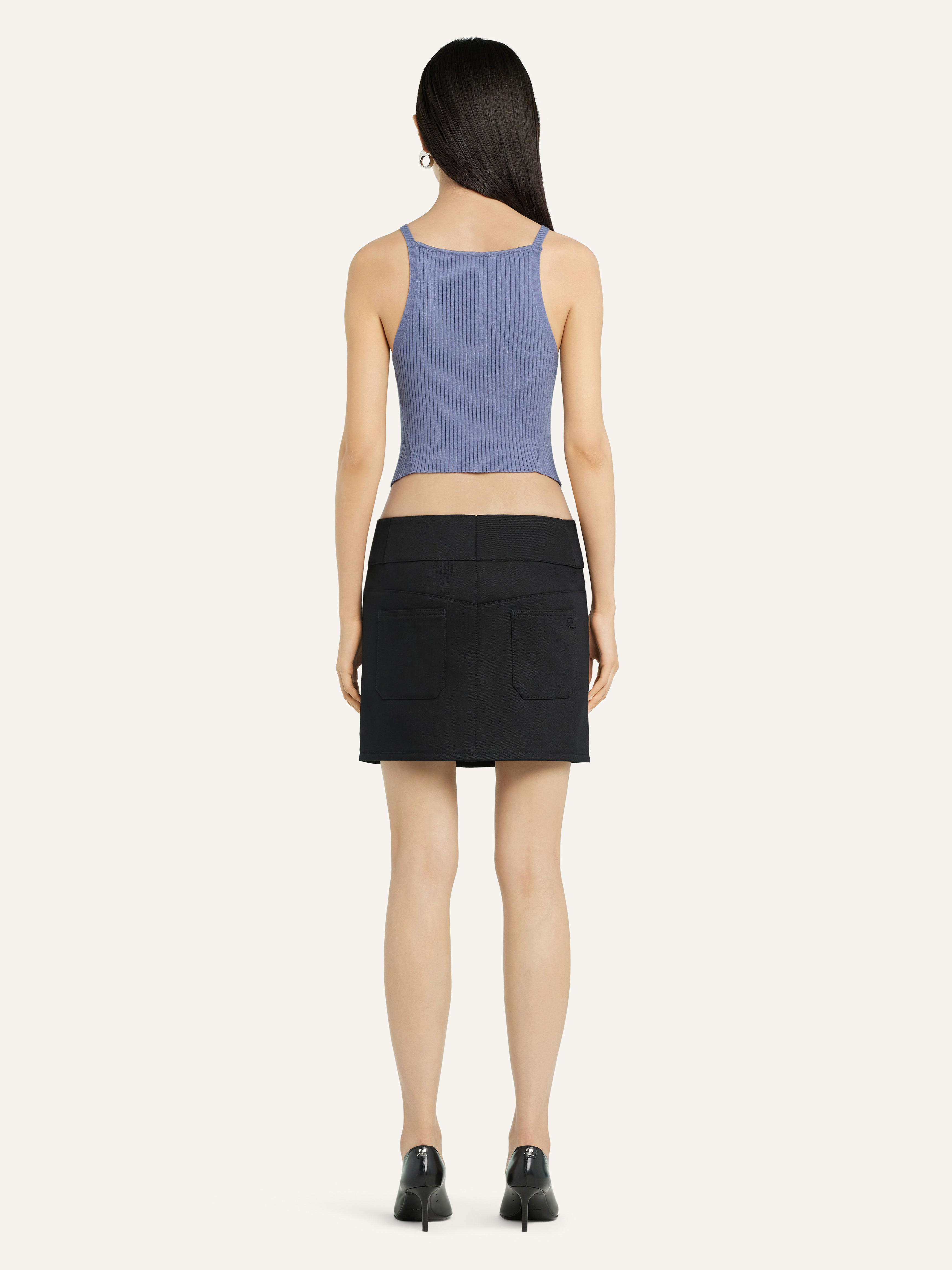 POINTY RIB KNIT TANK TOP - 4
