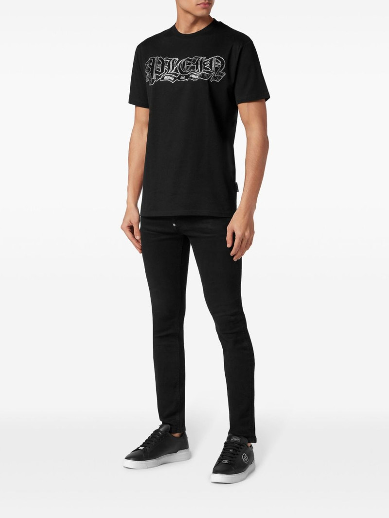 PHILIPP PLEIN logo-embellished cotton T-shirt outlook