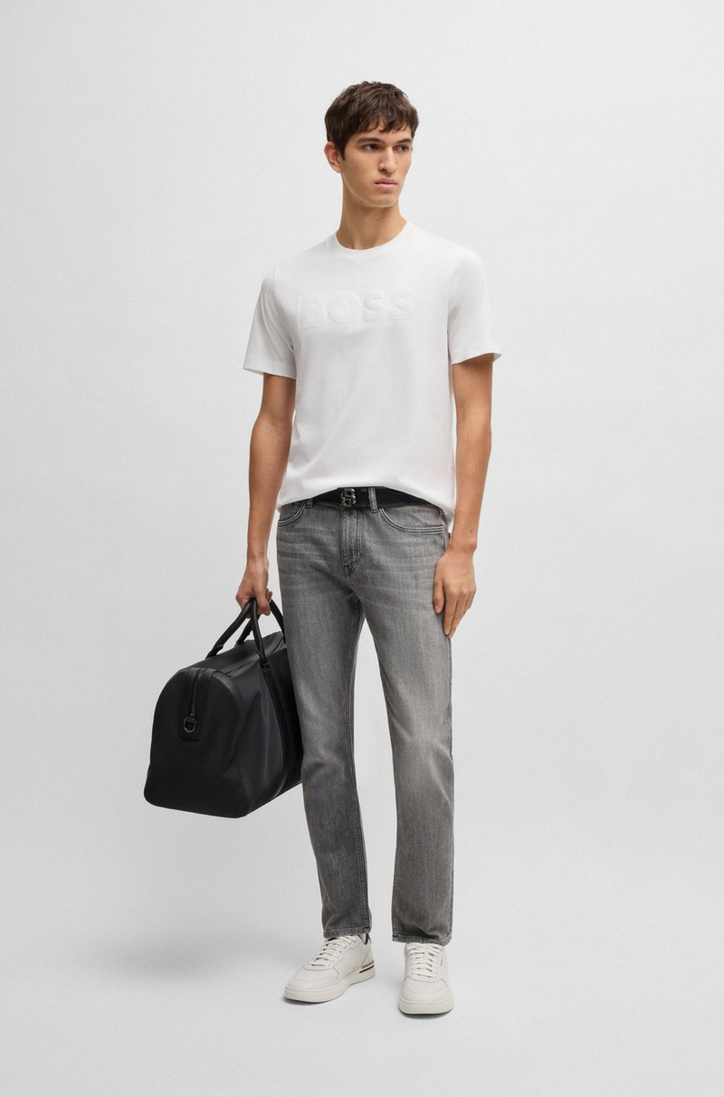 BOSS COTTON-JERSEY T-SHIRT WITH LOGO ARTWORK outlook