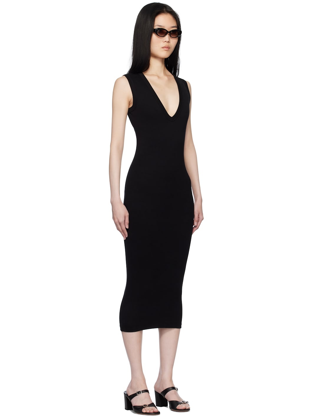 Black Dewi Midi Dress - 2